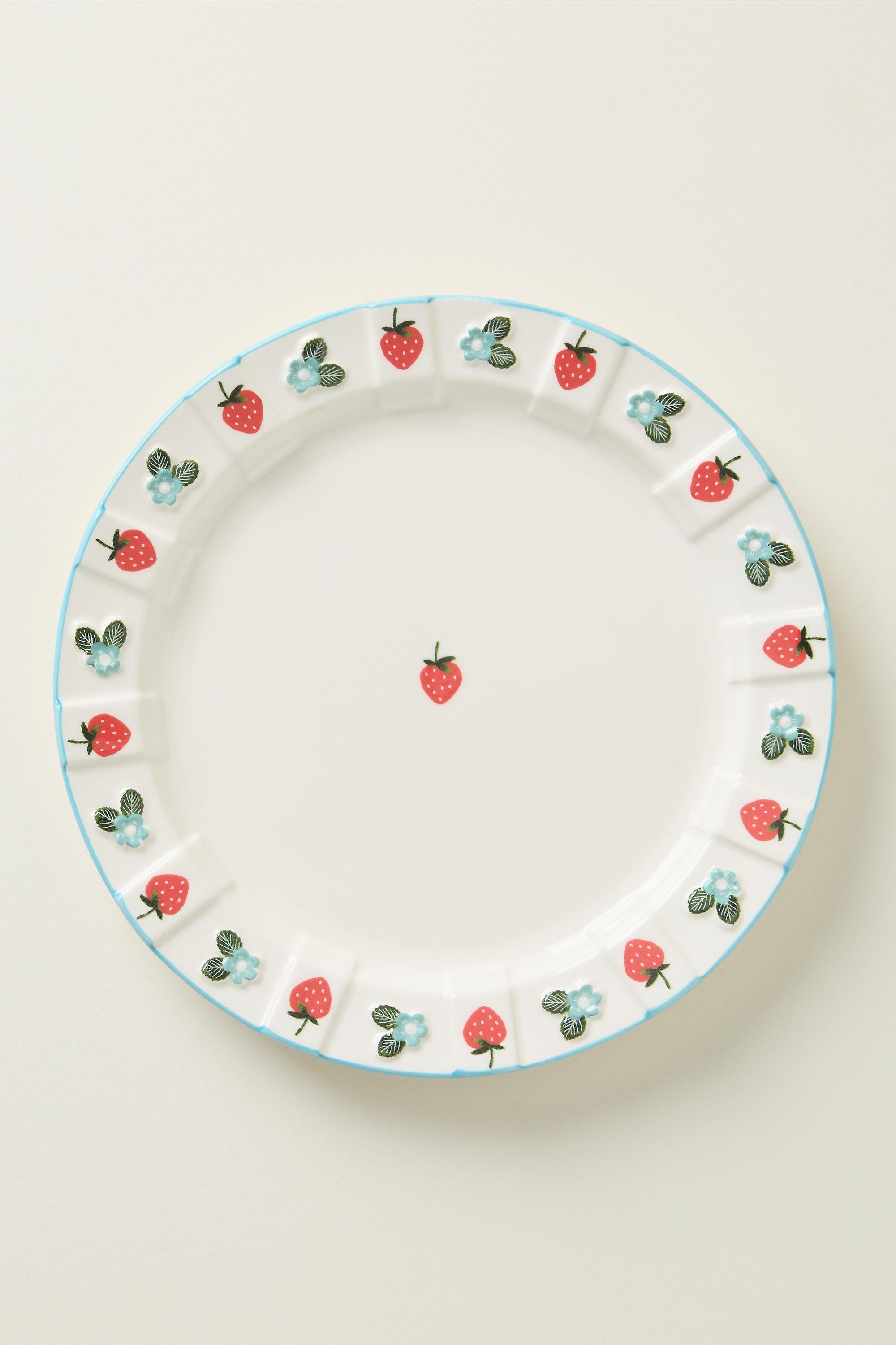 Tilly Stoneware Dessert Plate, Blue, Turquoise, large image number 1