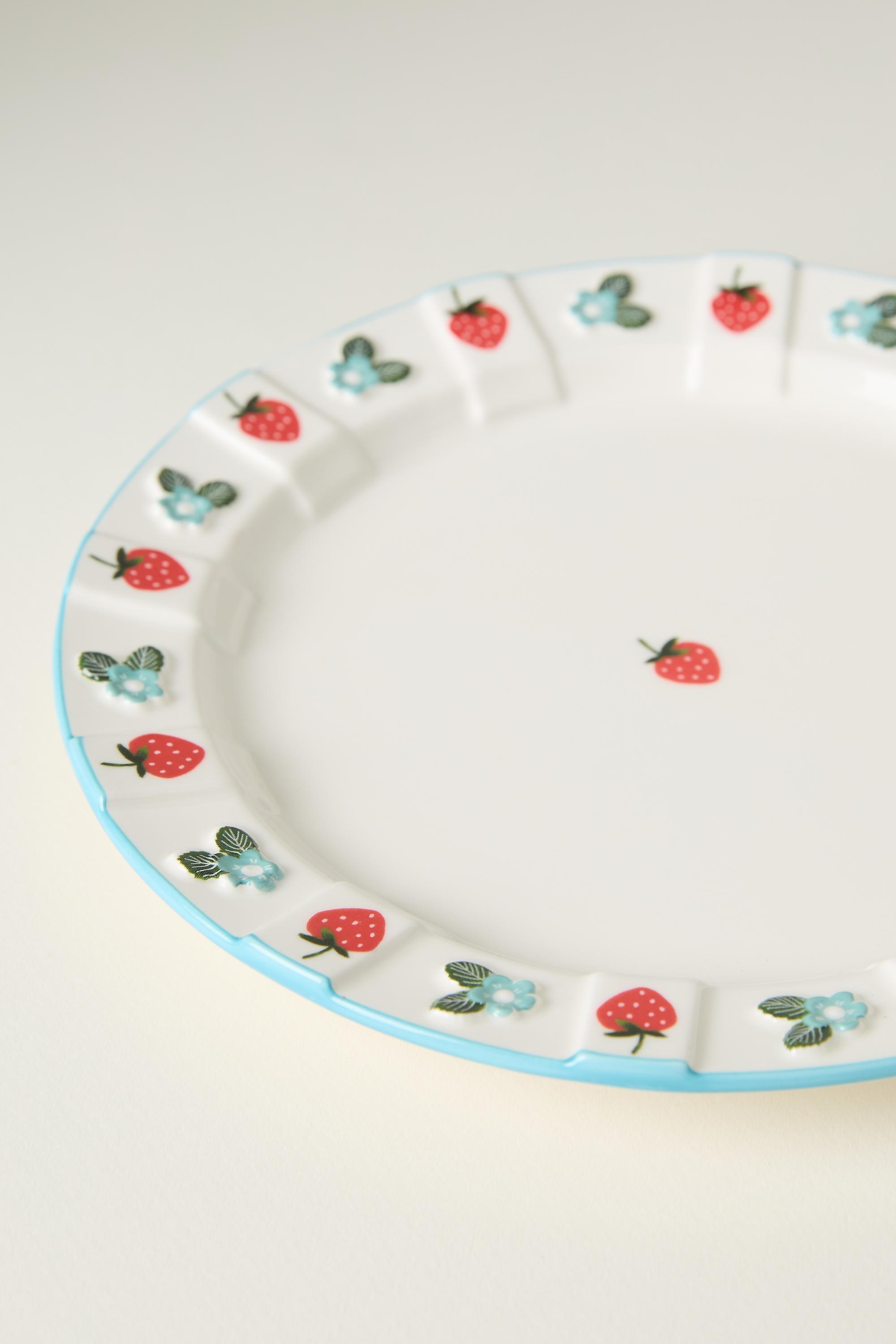 Tilly Stoneware Dessert Plate, Blue, Turquoise, large image number 5