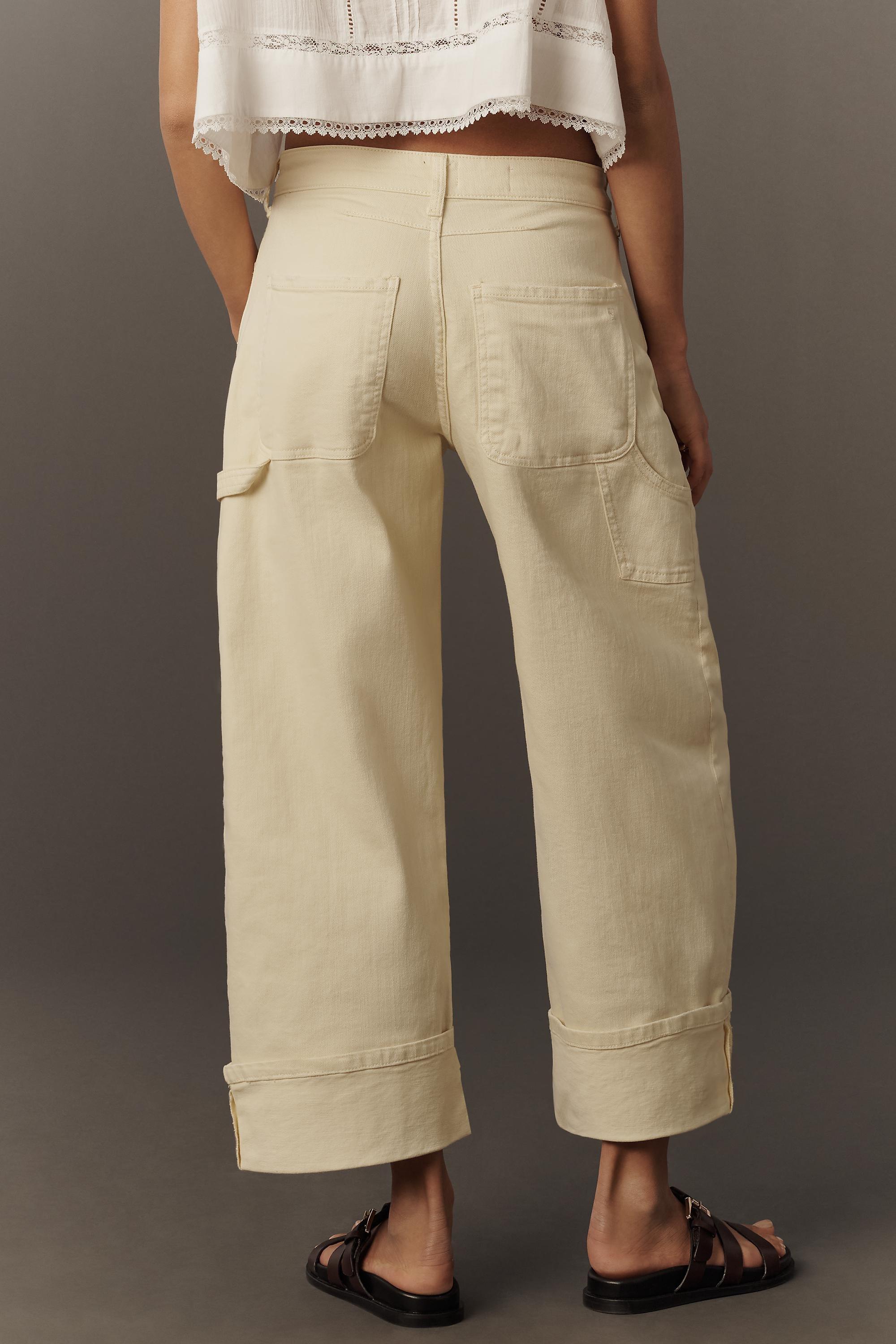 By Pilcro The Kayden High-Rise Cuffed Tapered Jeans Yellow, A501_0072, large image number 2