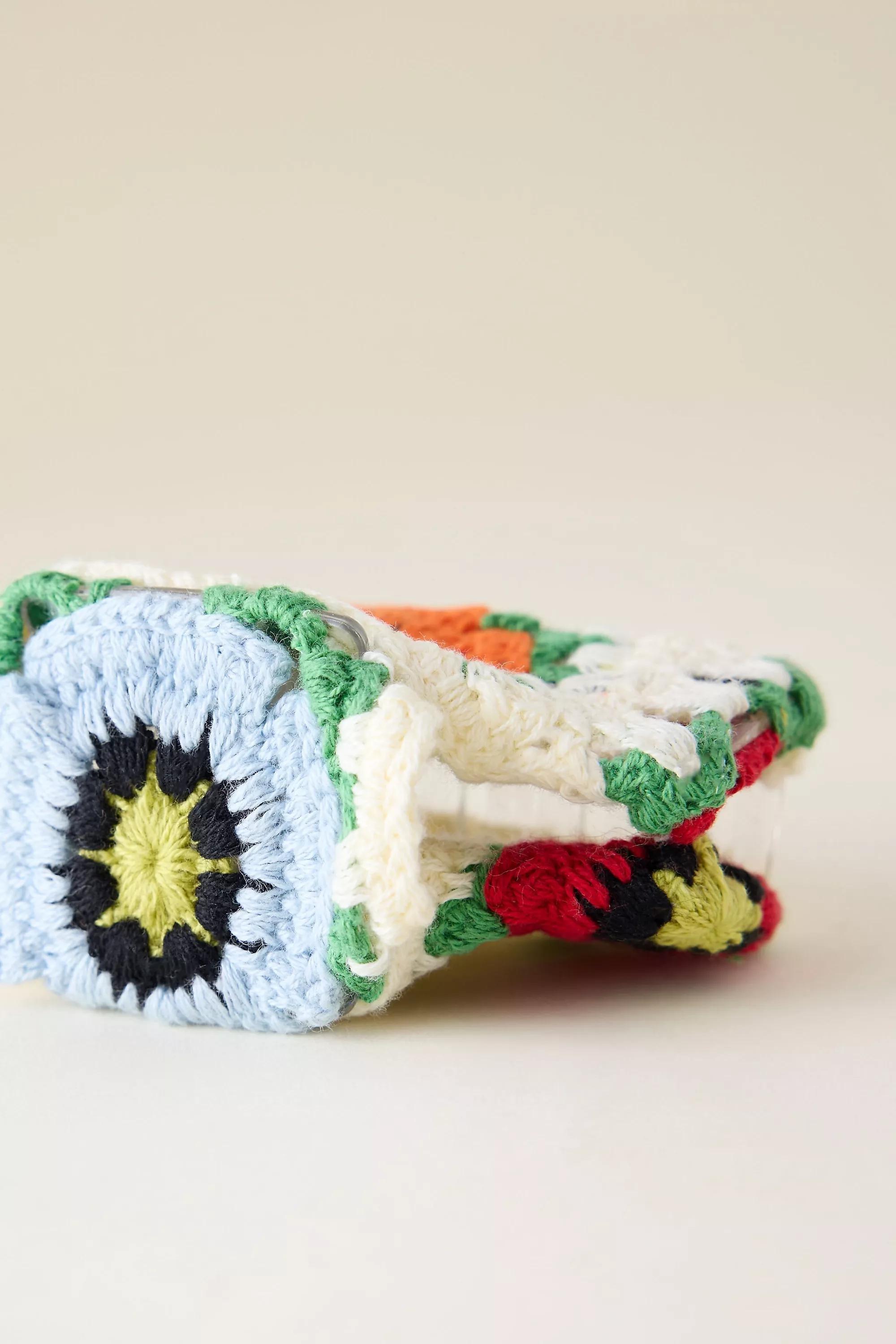 Crochet Claw Clip, White, A501_0011, large image number 2