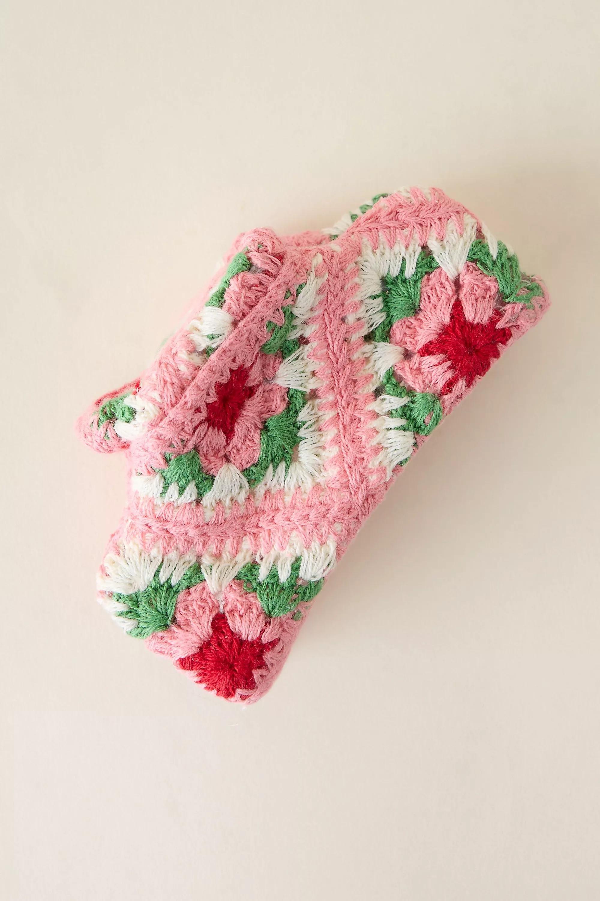 Crochet Claw Clip, Pink, A501_0066, large image number 1