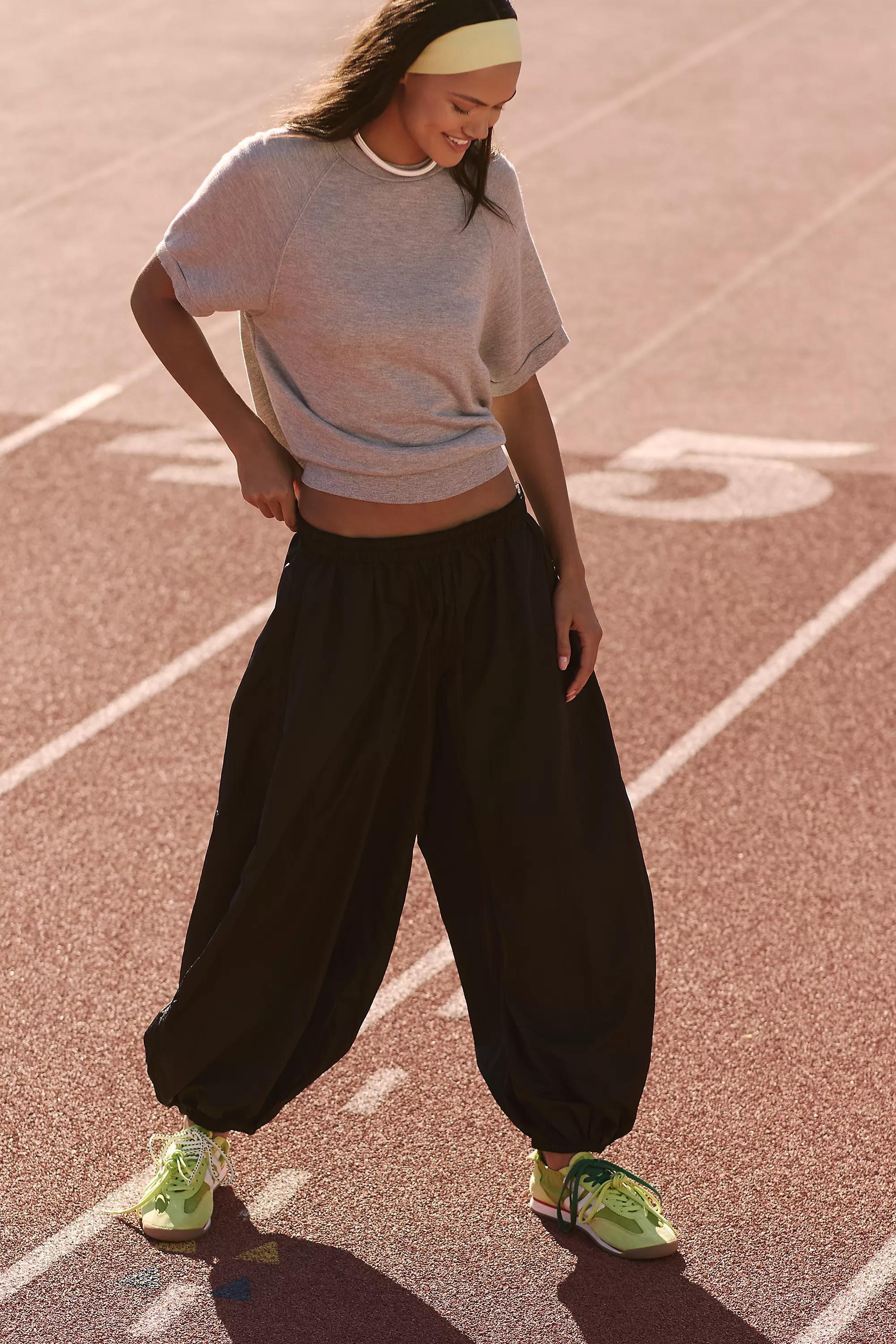 Daily Practice Balloon Trousers, Black, A501_0001, large image number 0