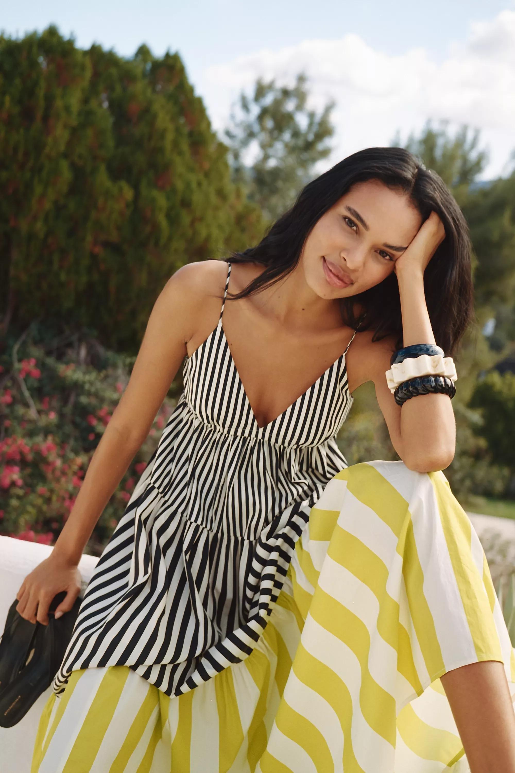 Ridged Chunky Bracelet, White, A501_0010, medium