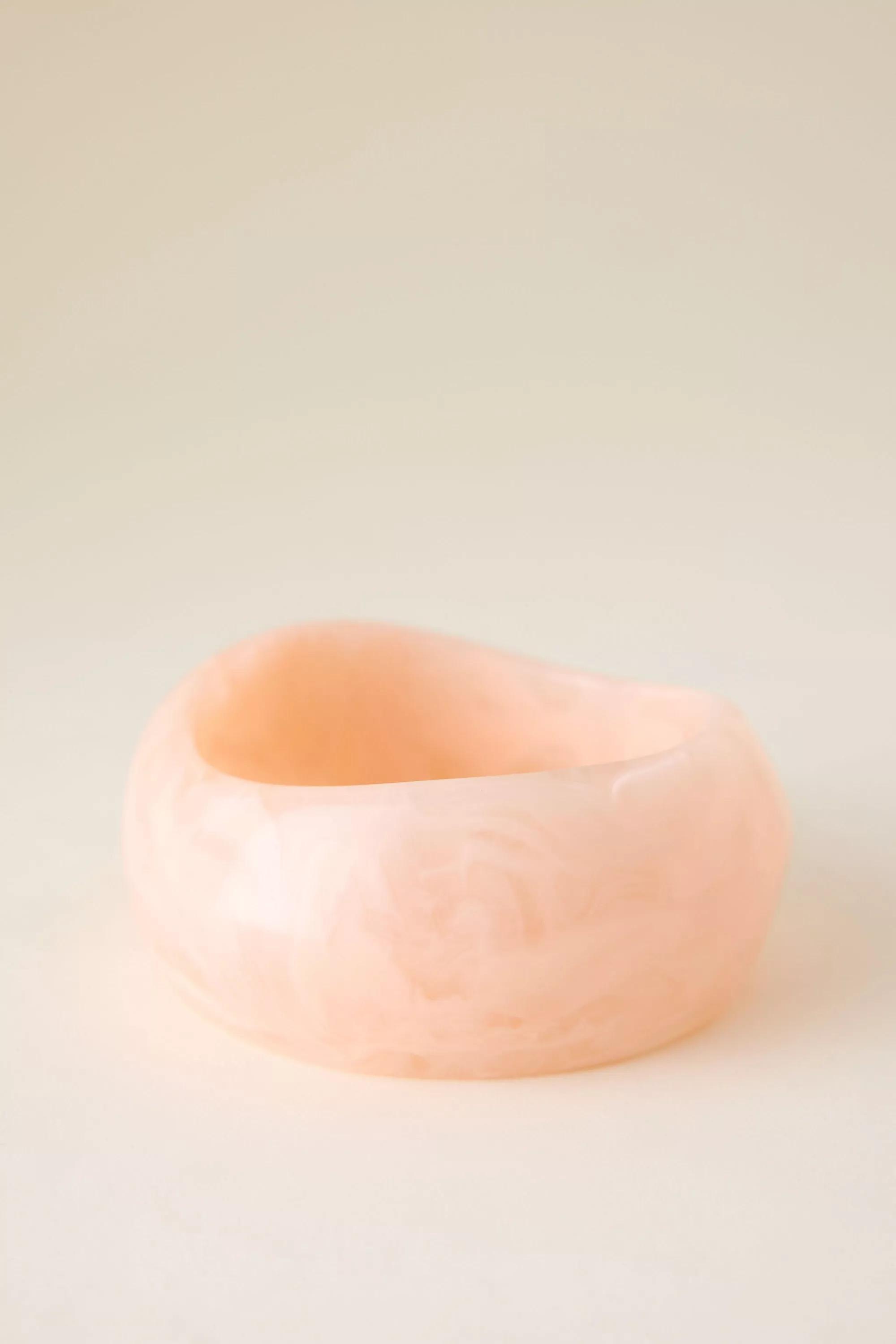 Chunky Resin Bangle Bracelet, Pink, A501_0066, medium