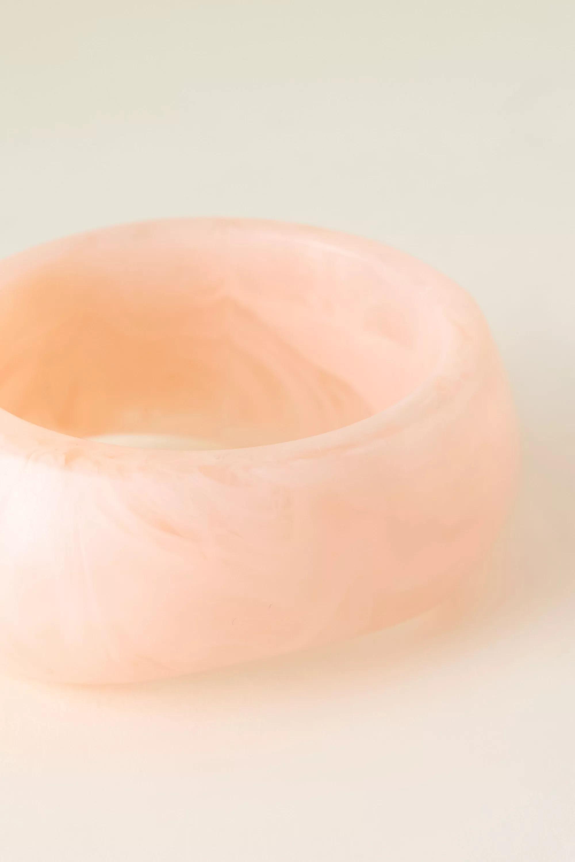 Chunky Resin Bangle Bracelet, Pink, A501_0066, large image number 1