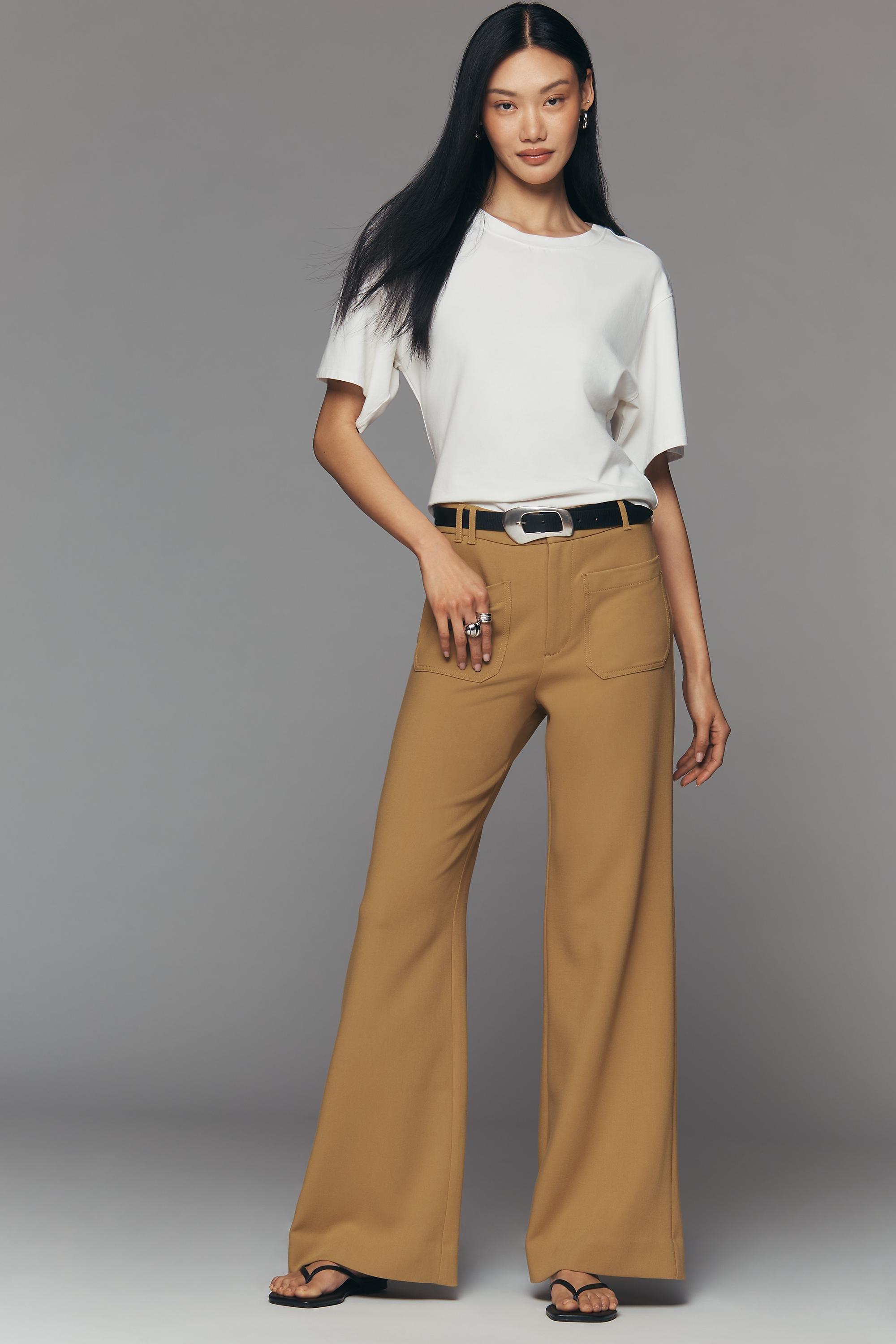 Maeve Jude Wide-Leg Trousers, Green, Green, large image number 0