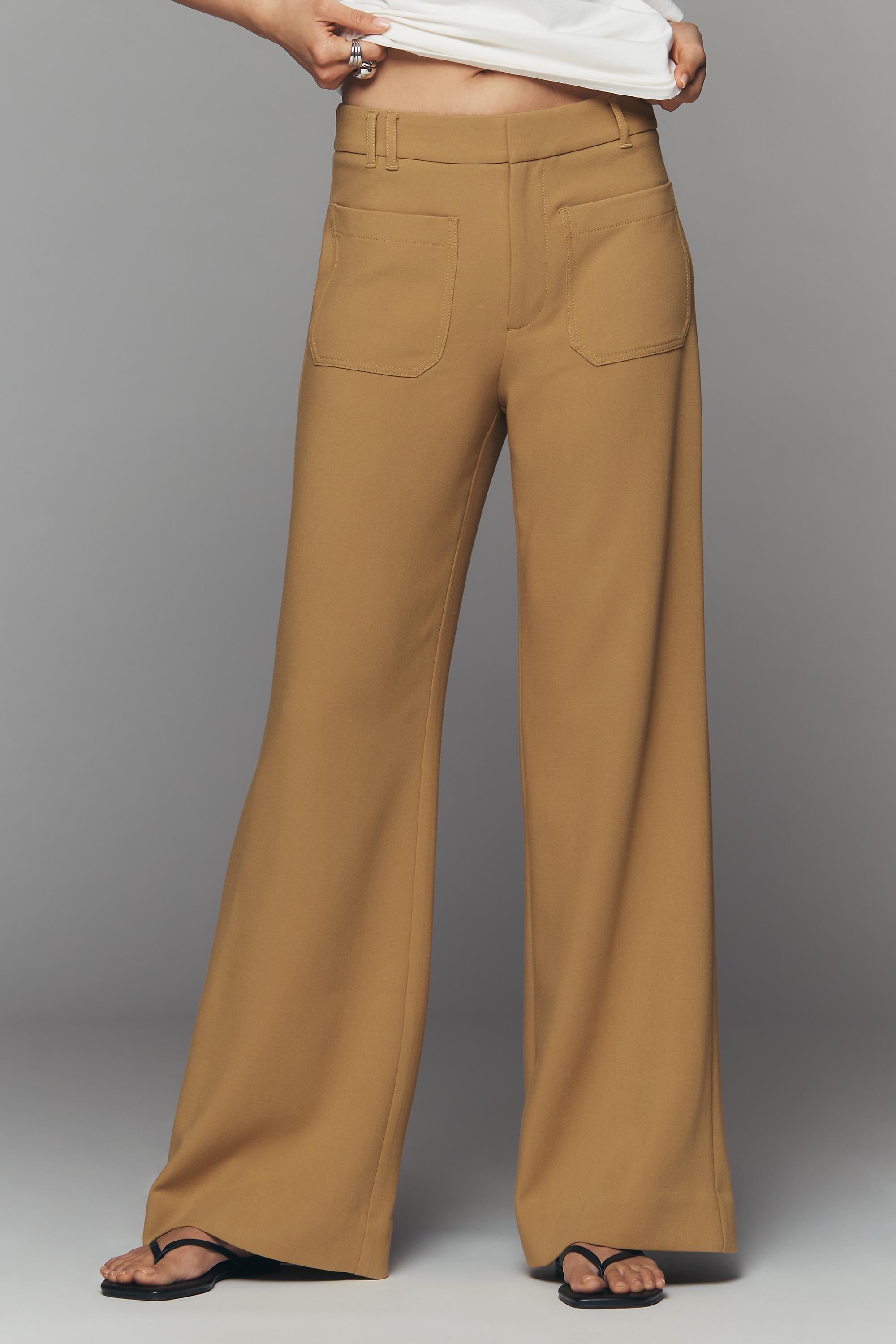 Maeve Jude Wide-Leg Trousers, Green, Green, large image number 2