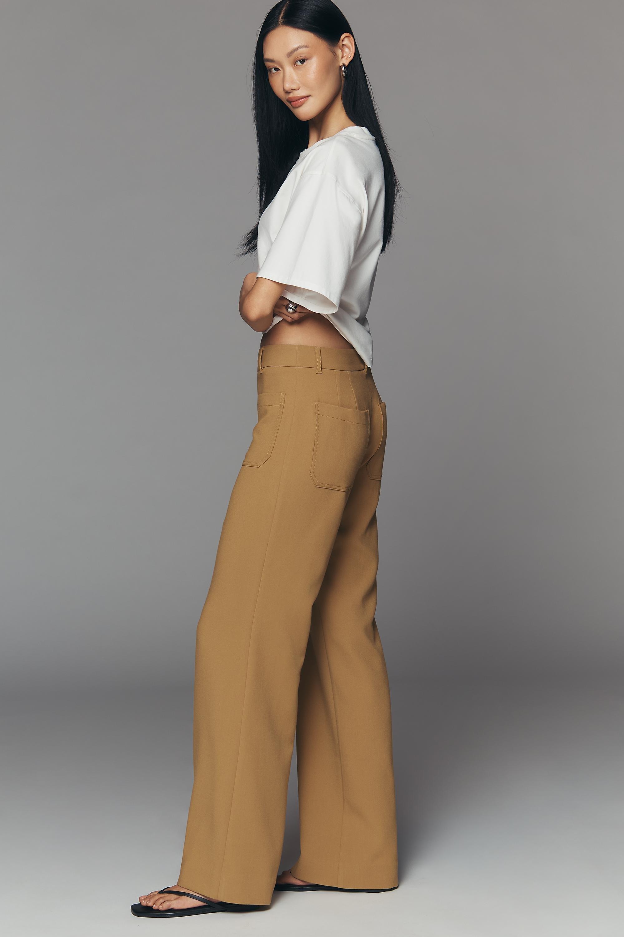 Maeve Jude Wide-Leg Trousers, Green, Green, large image number 3