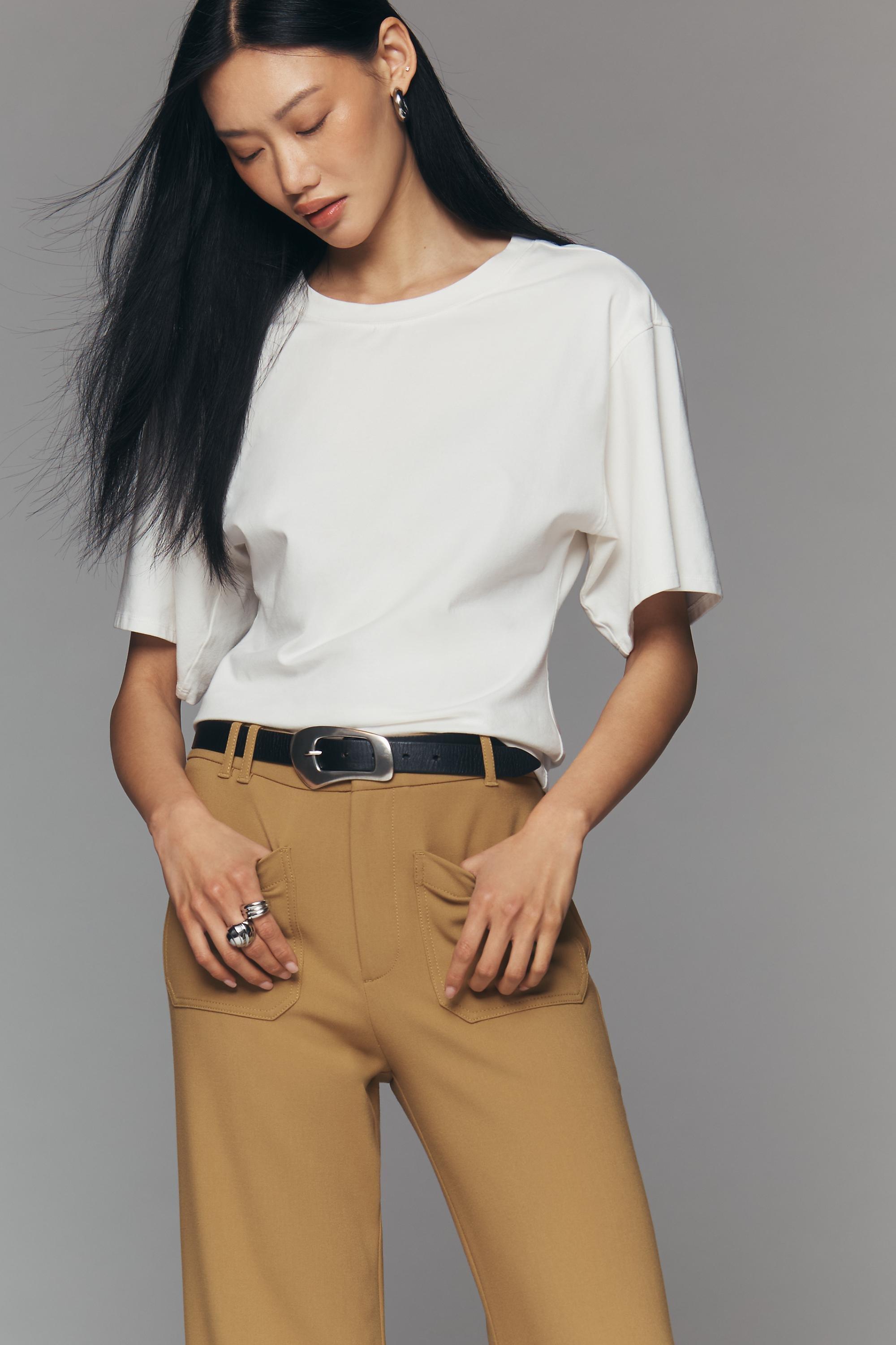 Maeve Jude Wide-Leg Trousers, Green, Green, large image number 4
