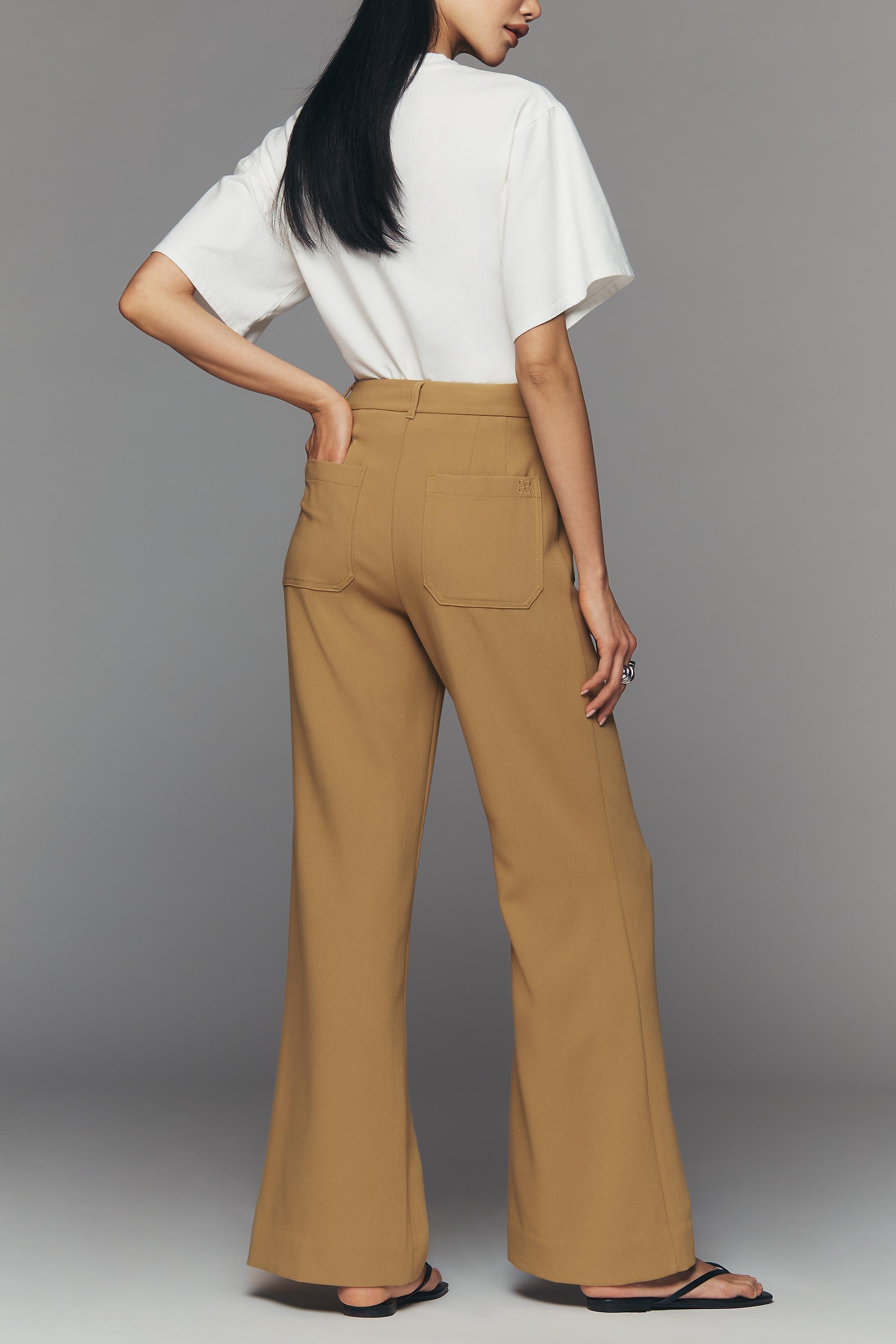 Maeve Jude Wide-Leg Trousers, Green, Green, large image number 5