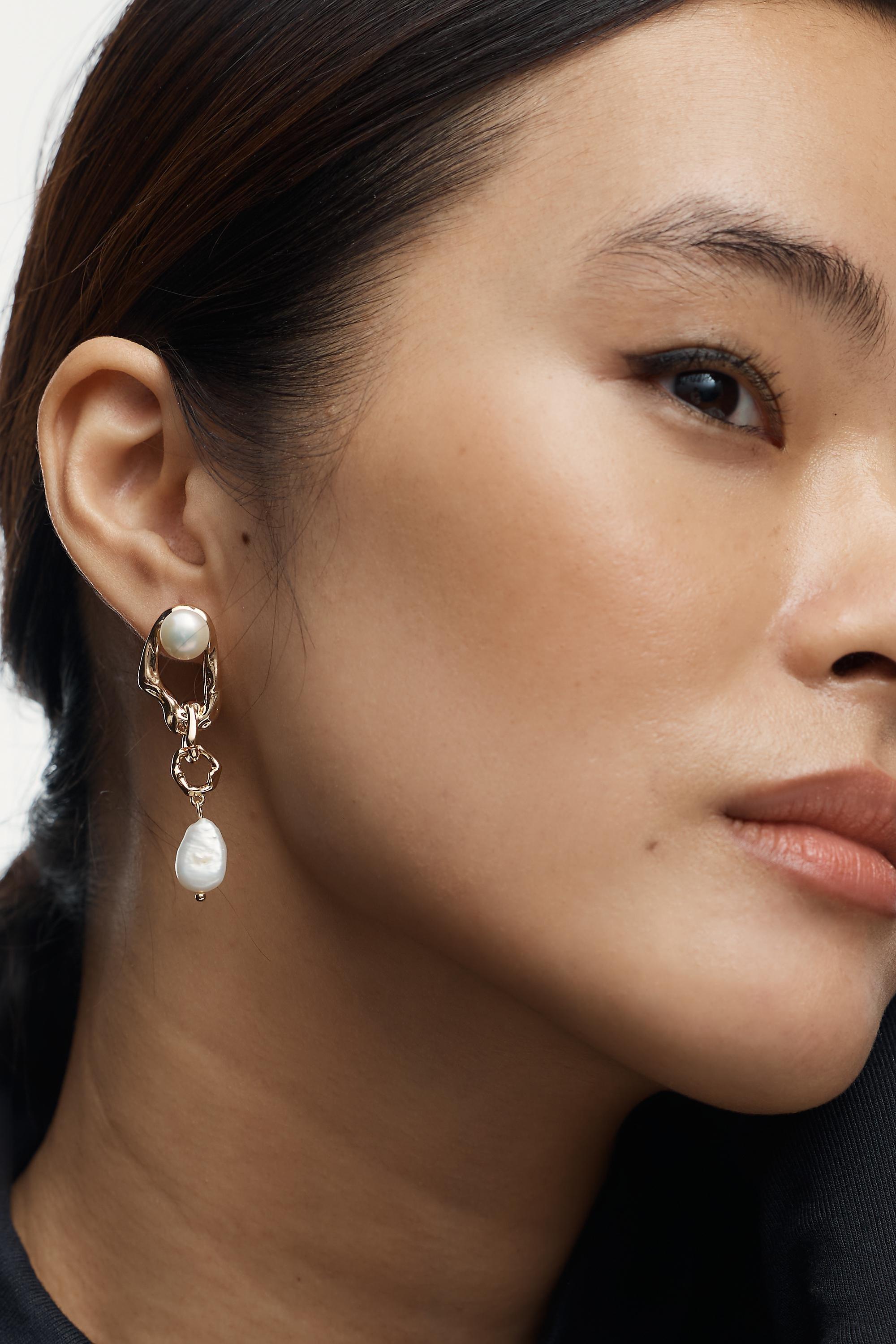 Pearl Duet Drop Earrings, A501_0017, large image number 0