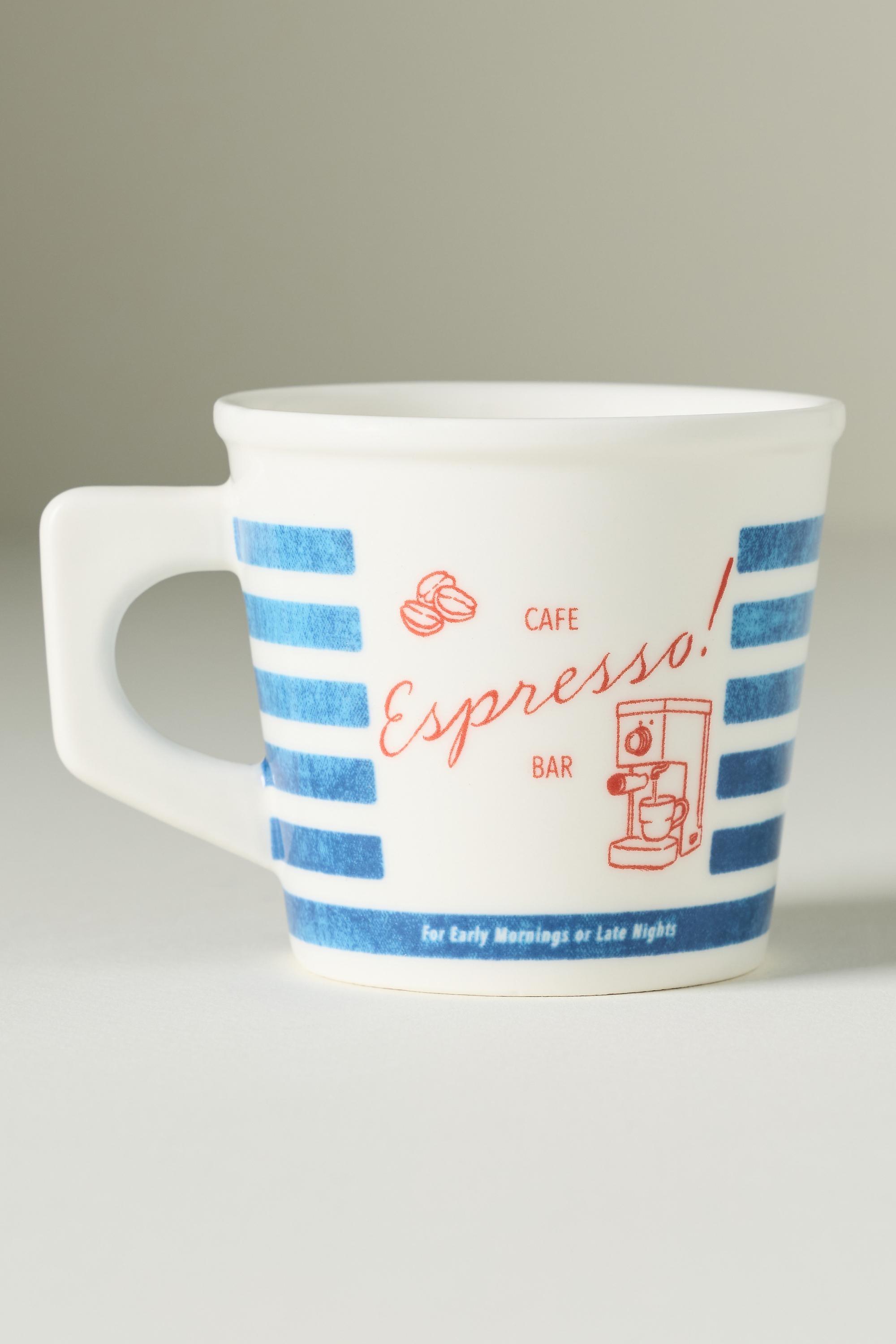 Glace Stoneware Espresso Cup, Blue, Blue, medium