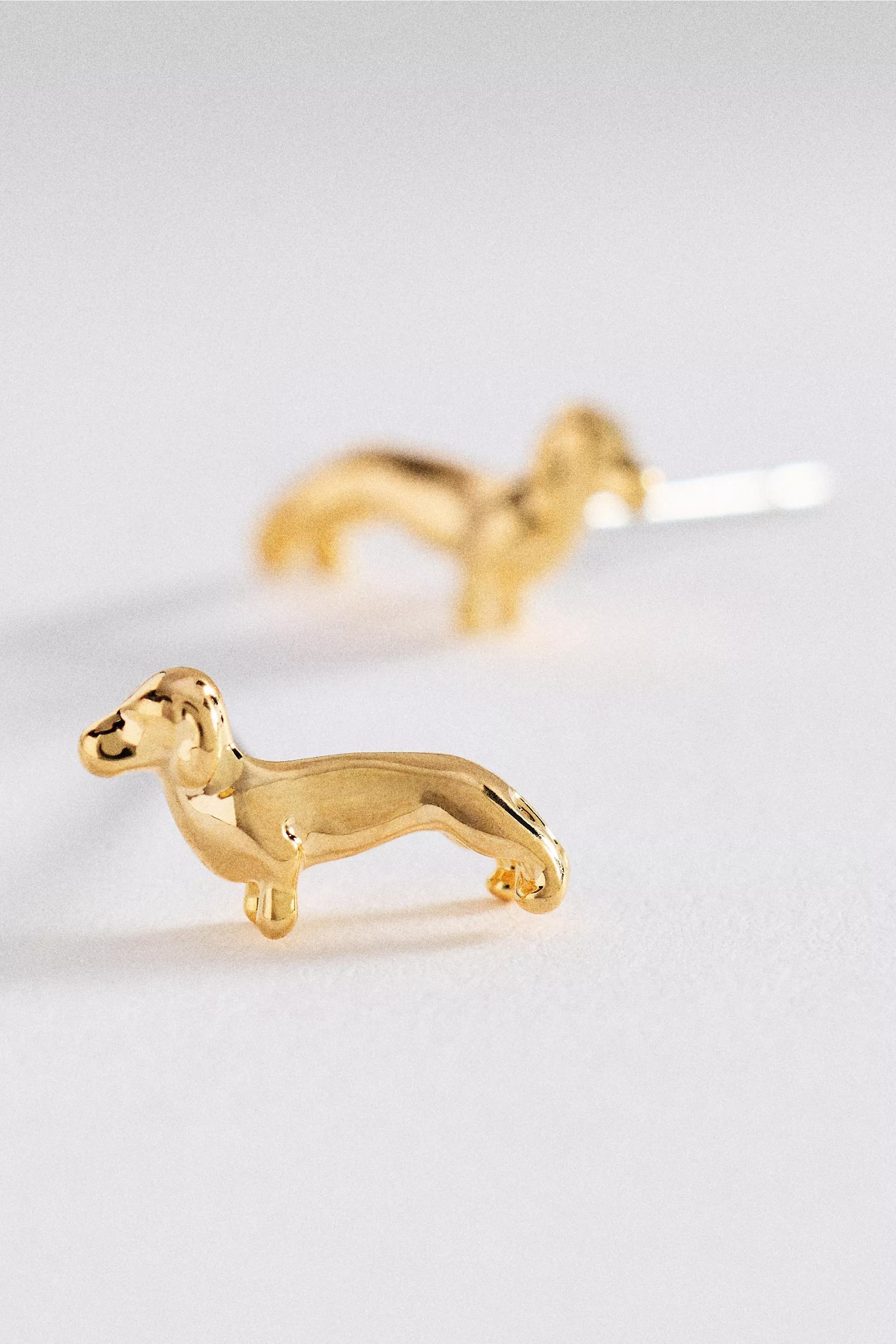 By Anthropologie Heart Icon Stud Earrings, Gold, A501_0070, large image number 0