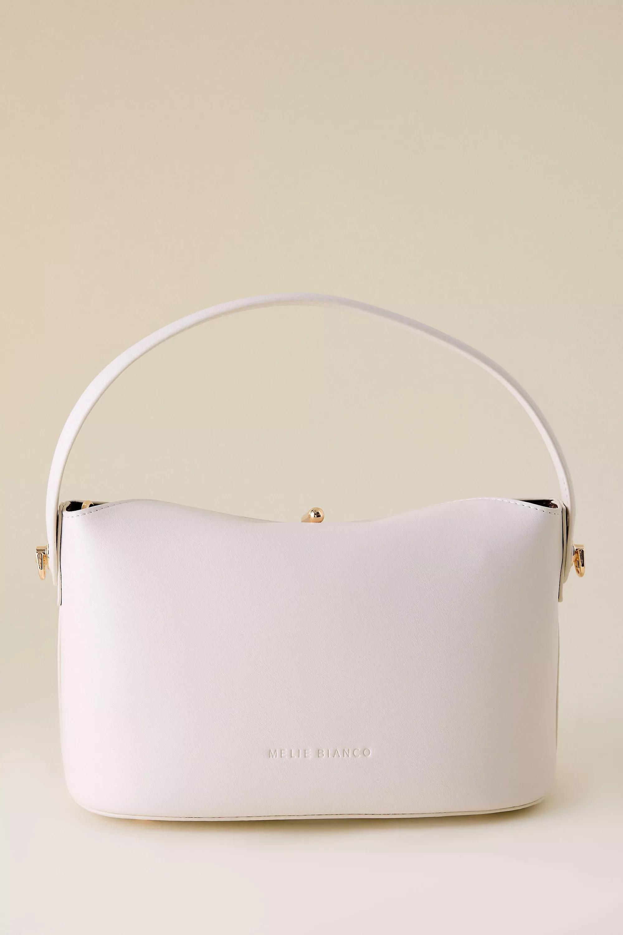 Melie Bianco Lana Faux-Leather Shoulder Bag, White, A501_0010, large image number 1