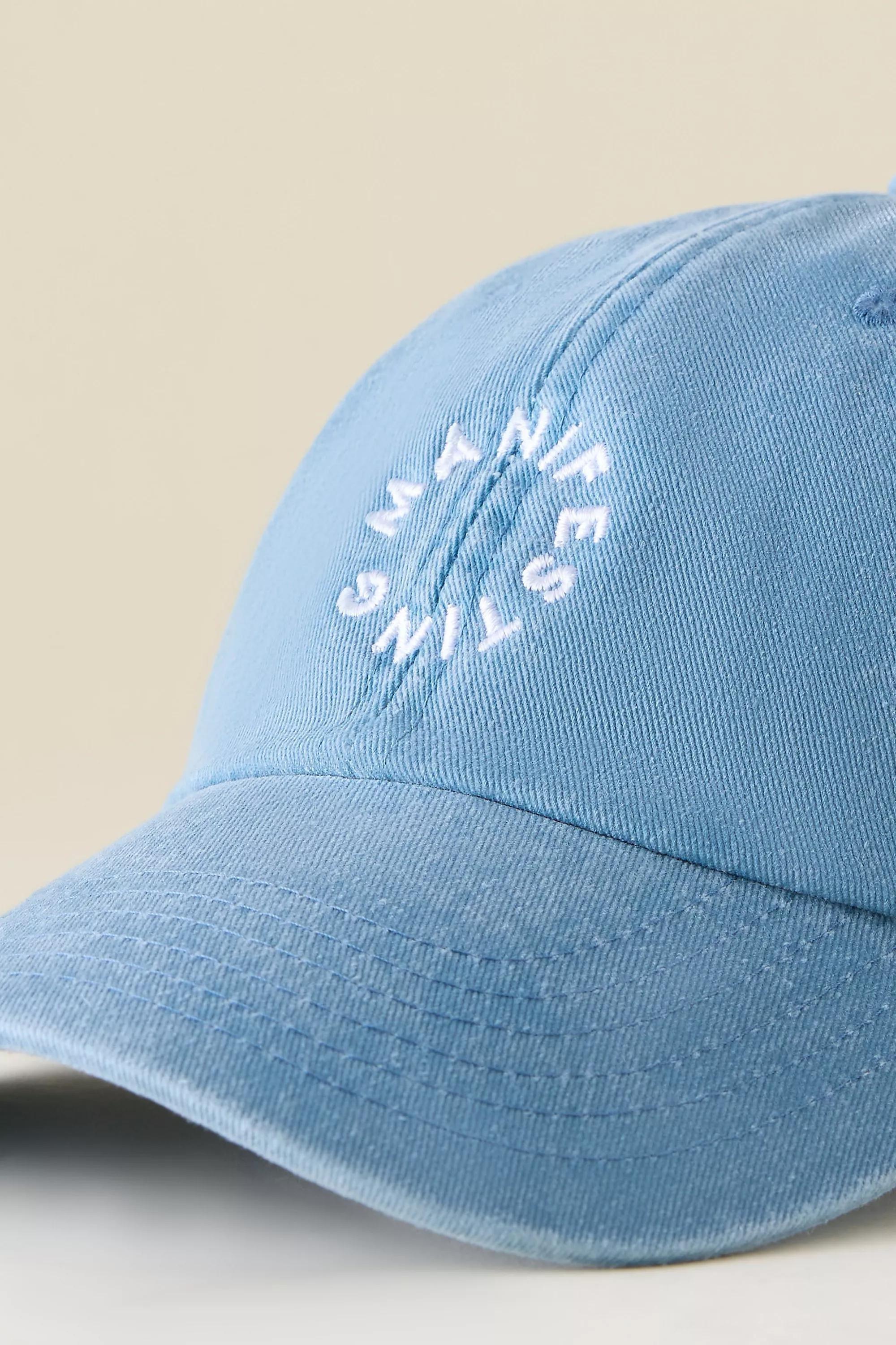 Manifesting Embroidered Baseball Cap, Blue, A501_0040, large image number 1