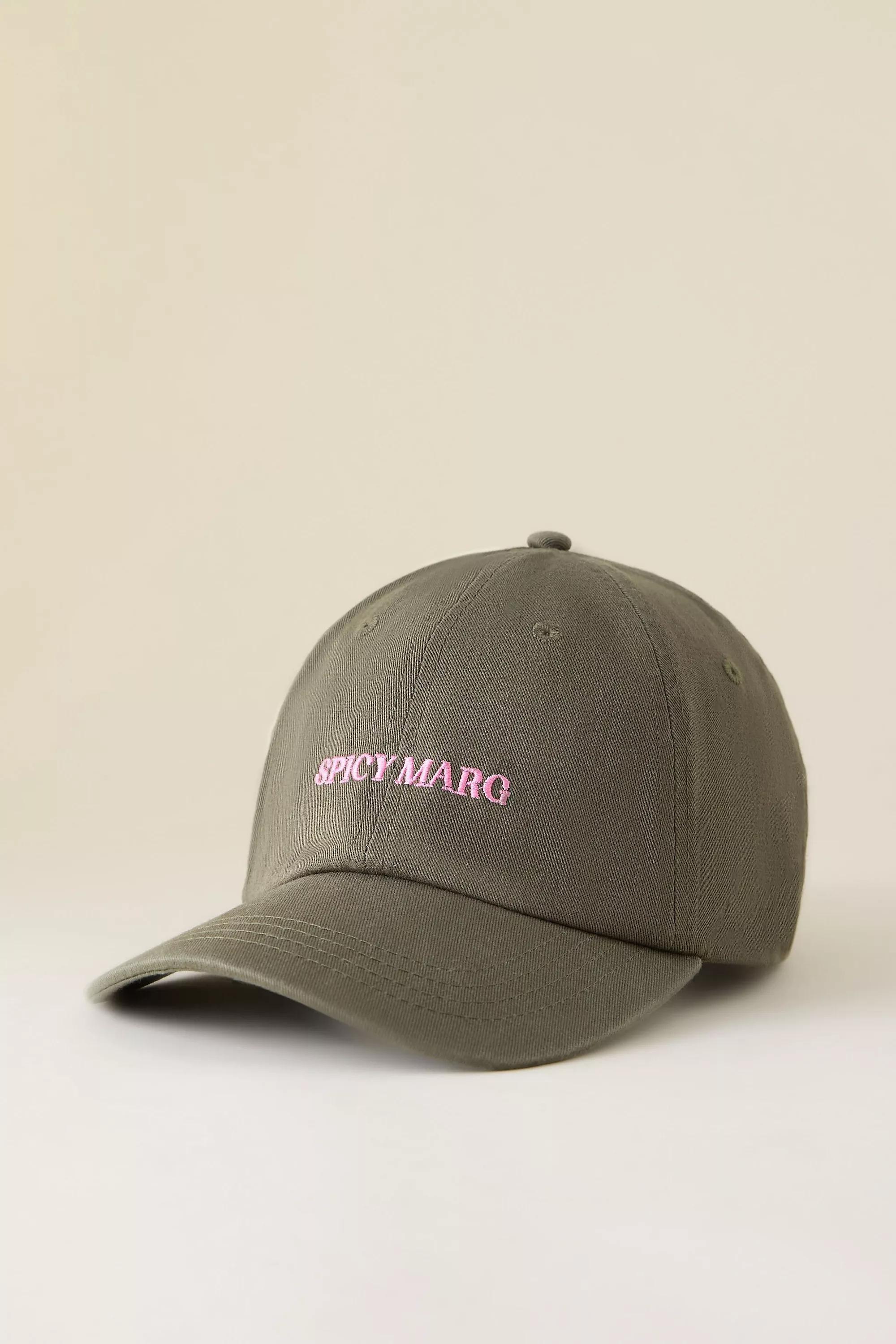 Spicy Marg Embroidered Baseball Cap, Khaki, Khaki, medium