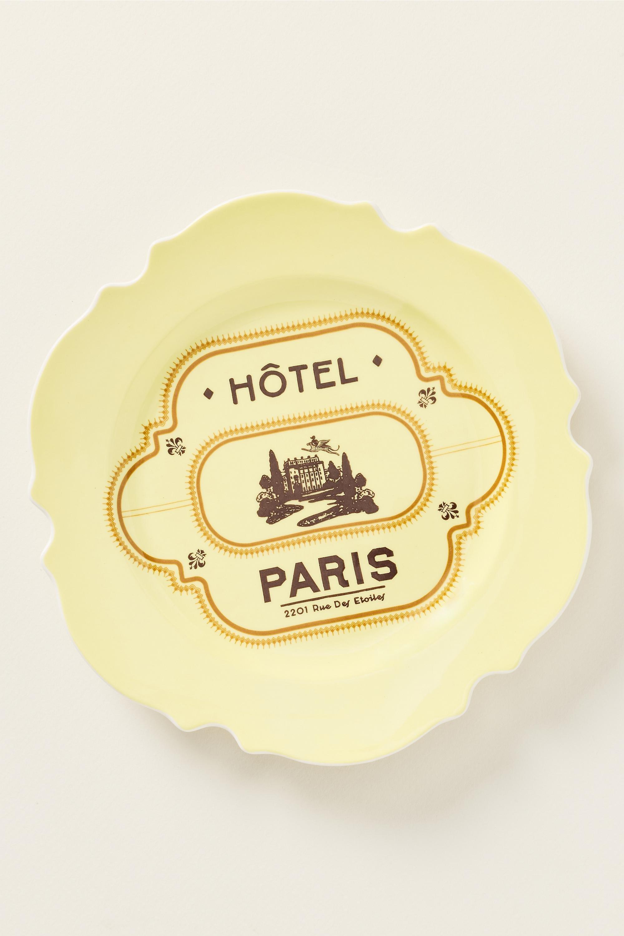 Reverie Stoneware Dessert Plate, Yellow, Yellow, large image number 0