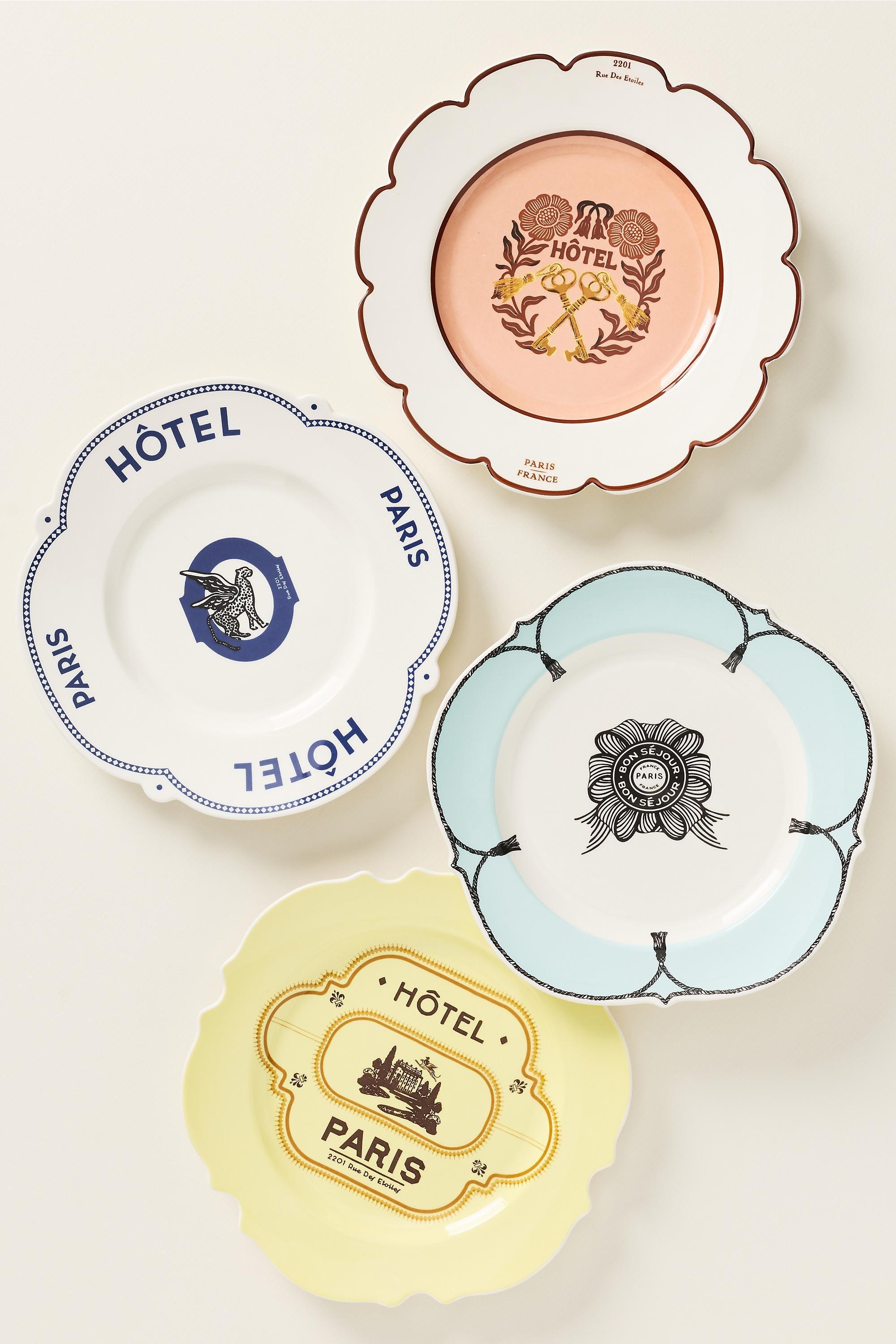 Reverie Stoneware Dessert Plate, Yellow, Yellow, large image number 1