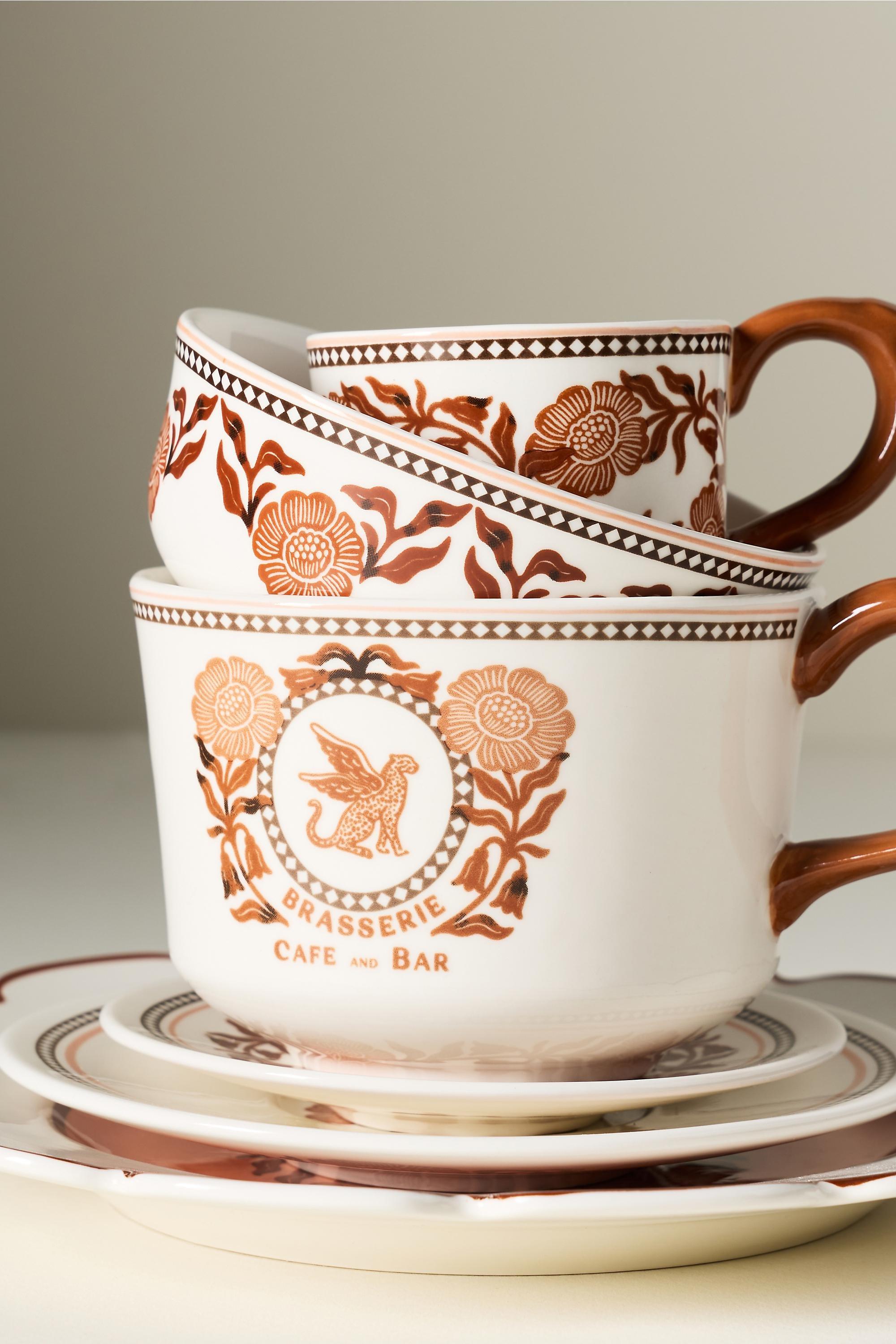 Reverie Stoneware Dessert Plate, Orange, Orange, large image number 1