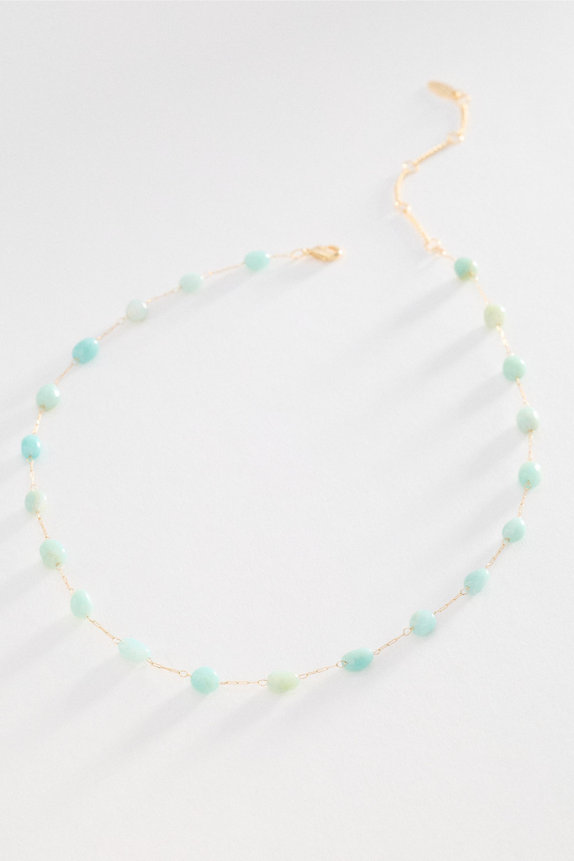 TURQUOISE Floating Stone Necklace, A501_0046, medium