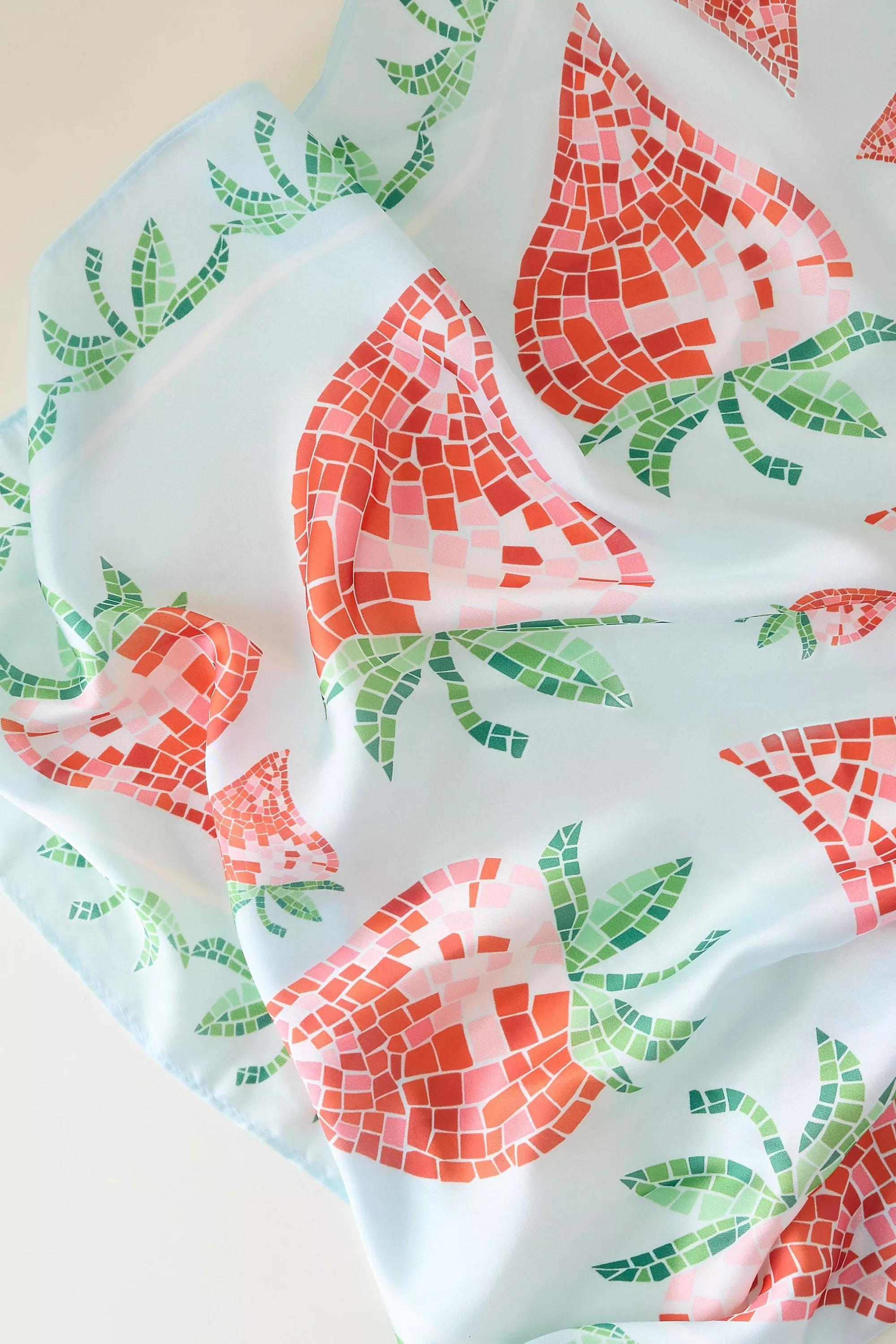 By Celandine Hair Scarves, Set Of 2, Green, A501_0030, large image number 1