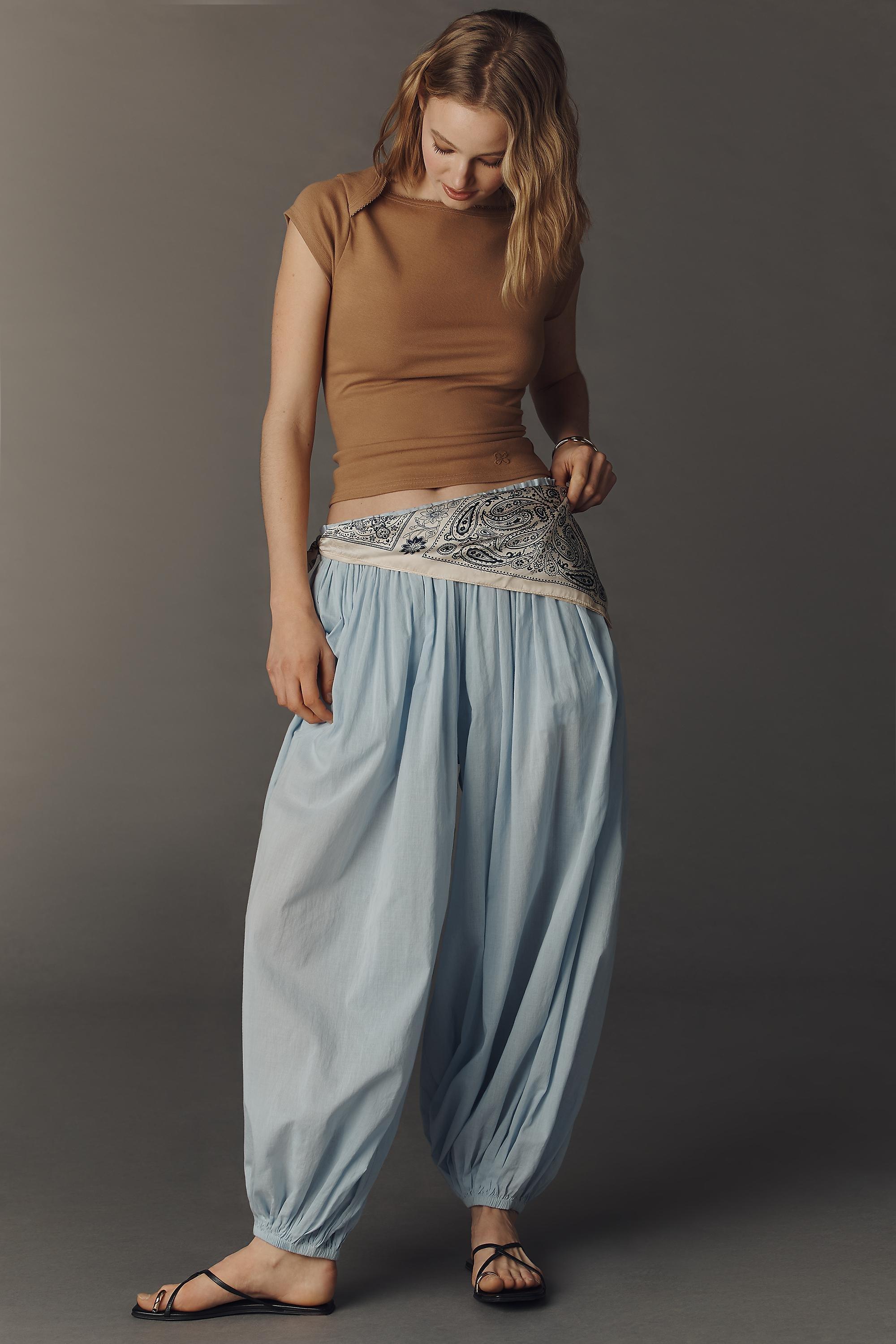 Maeve Cotton Blend Cap-Sleeve Tee, Brown, A501_0219, large image number 3