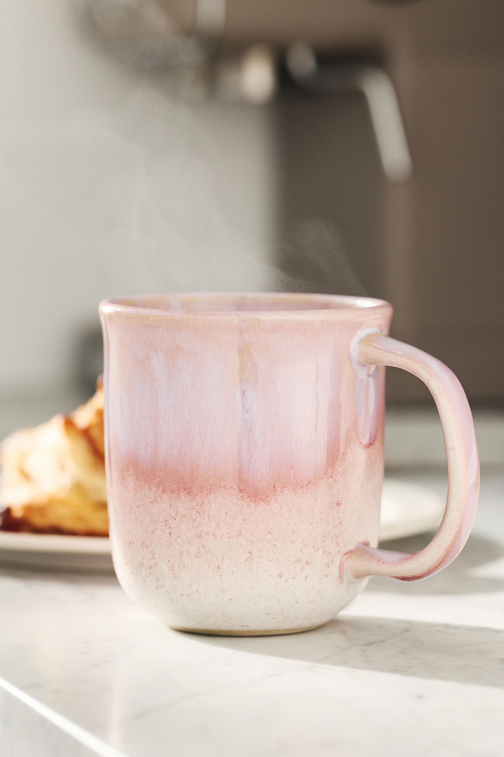 Anthropologie Jasper Portuguese Reactive Stoneware Mug, Pink | Azadea UAE