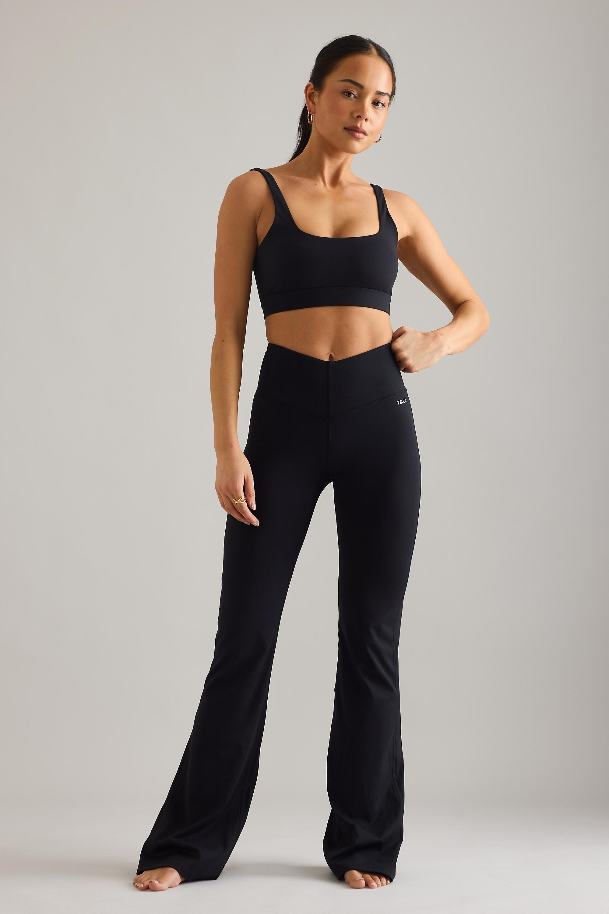 Tala Dayflex Square-Neck Sports Bra, Black, Black, large image number 3