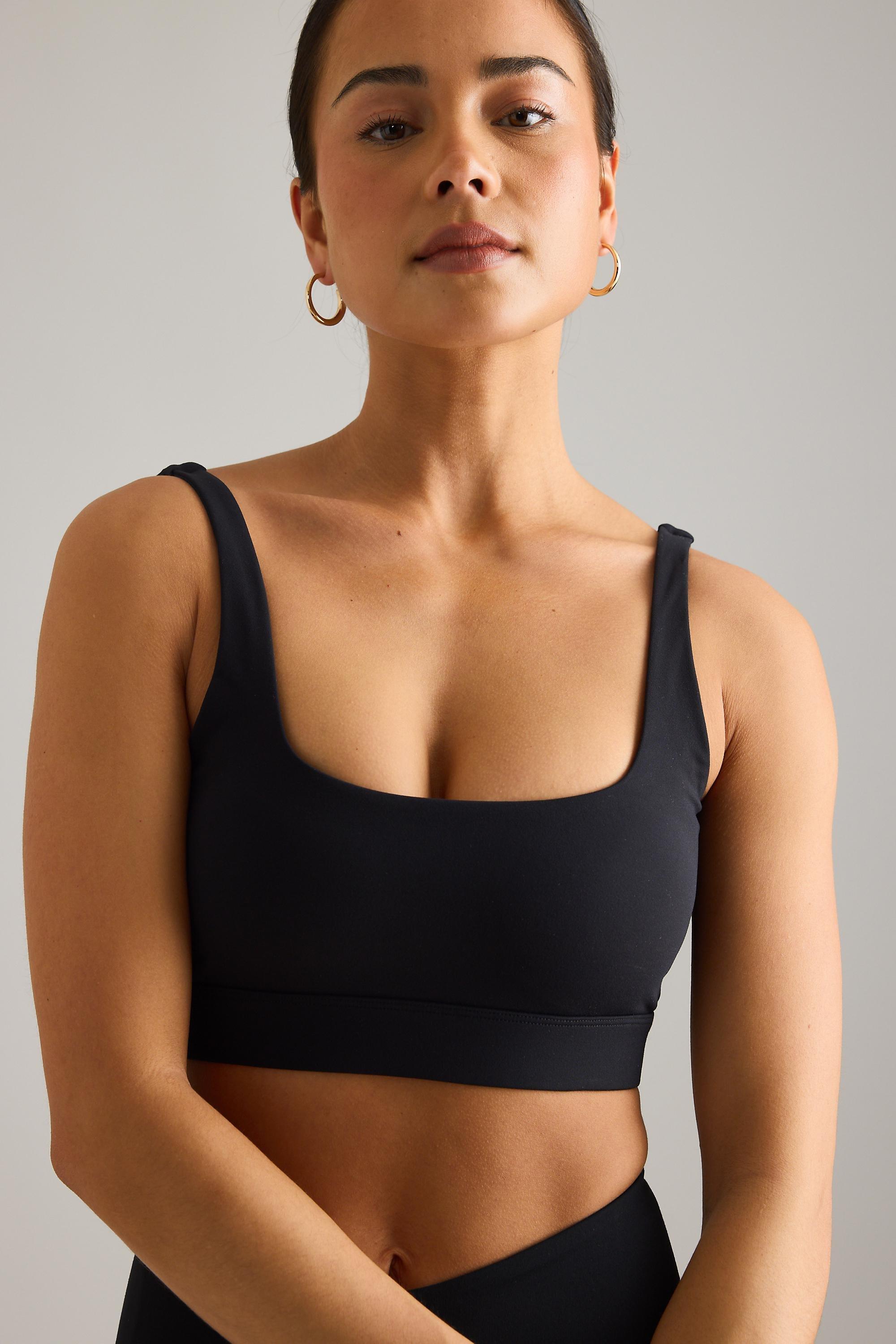 Tala Dayflex Square-Neck Sports Bra, Black, Black, large image number 4