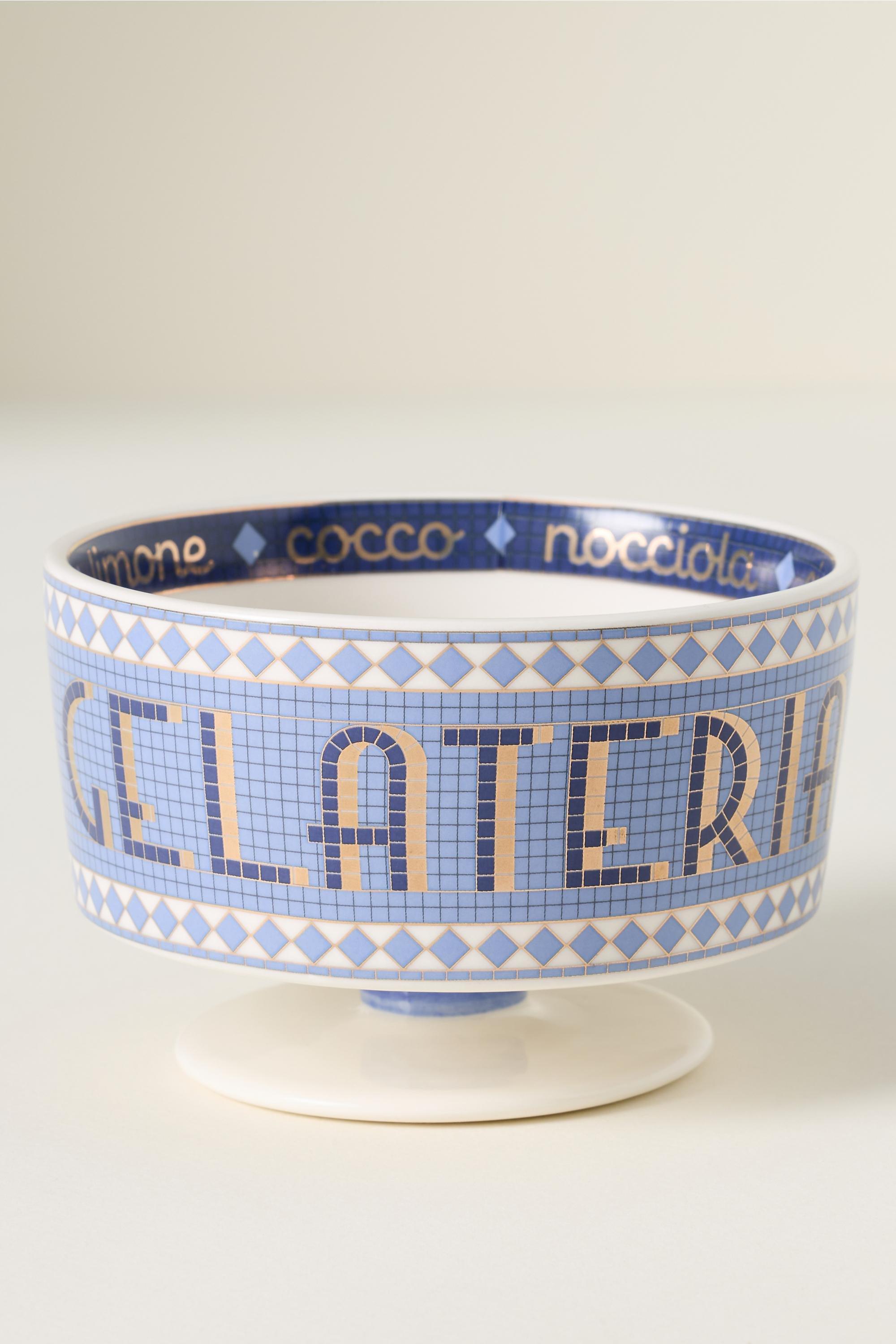 The Bistro Tile Stoneware Gelato Bowl, Blue, A501_0240, medium