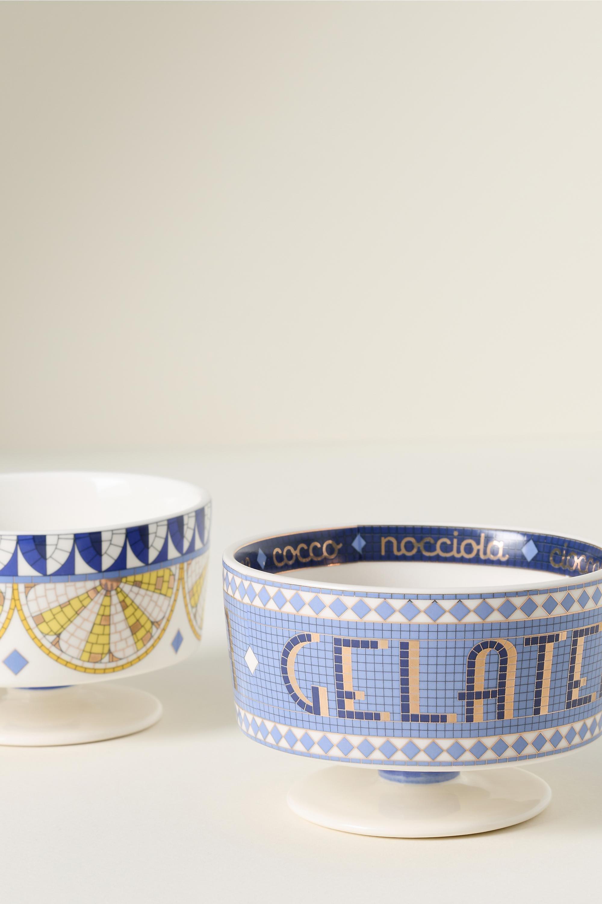 The Bistro Tile Stoneware Gelato Bowl, Blue, A501_0240, large image number 2