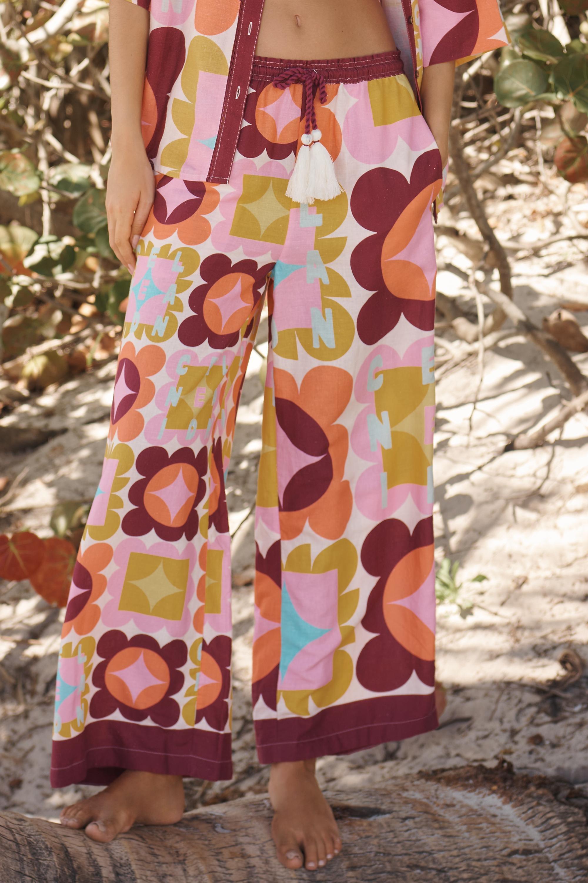 Celandine X Holly Clarke Wide-Leg Linen-Blend Trousers Pink, A501_0266, large image number 1