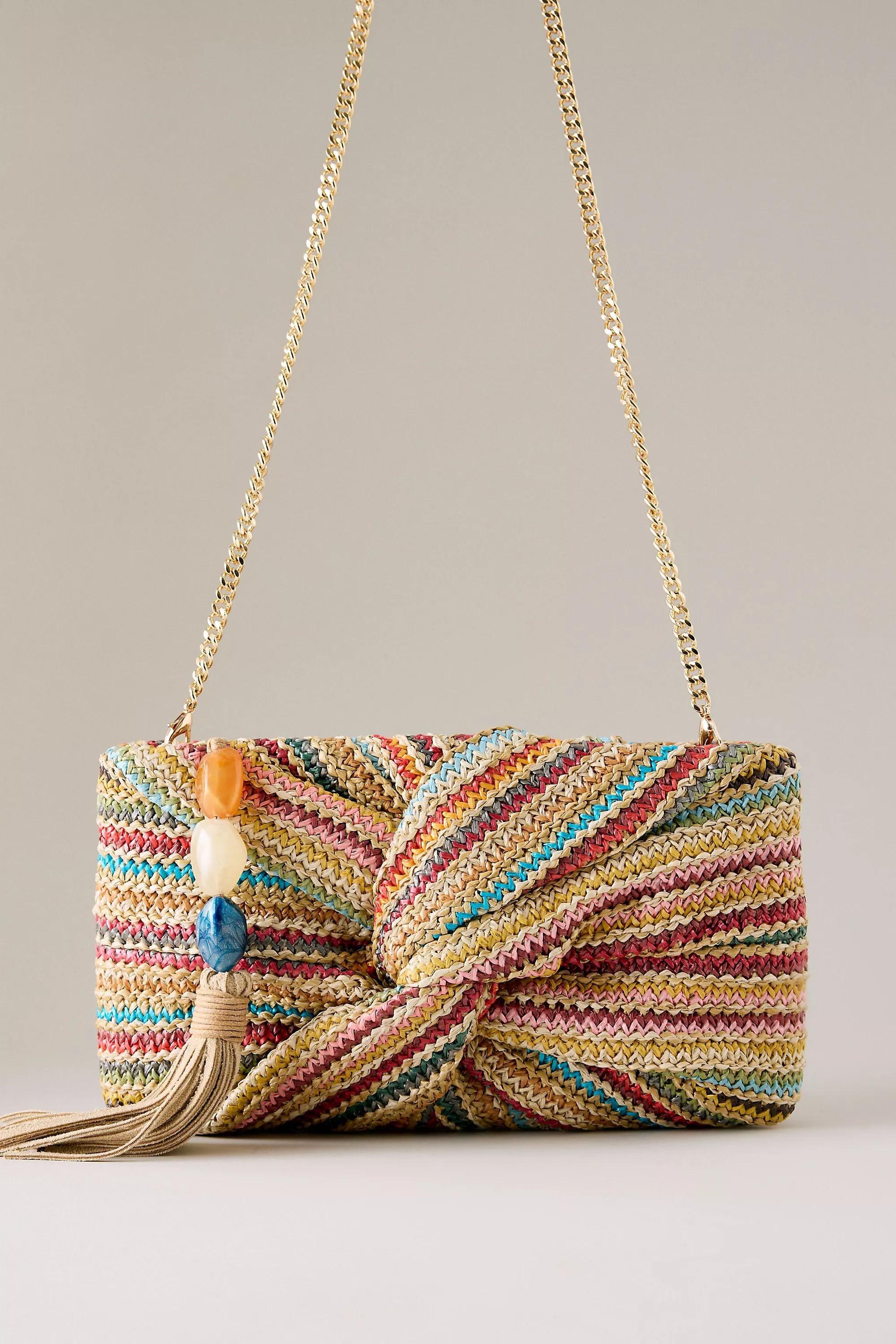 Dolce Vita Elowen Raffia Clutch Bag, Multicolour, A501_0000, large image number 3