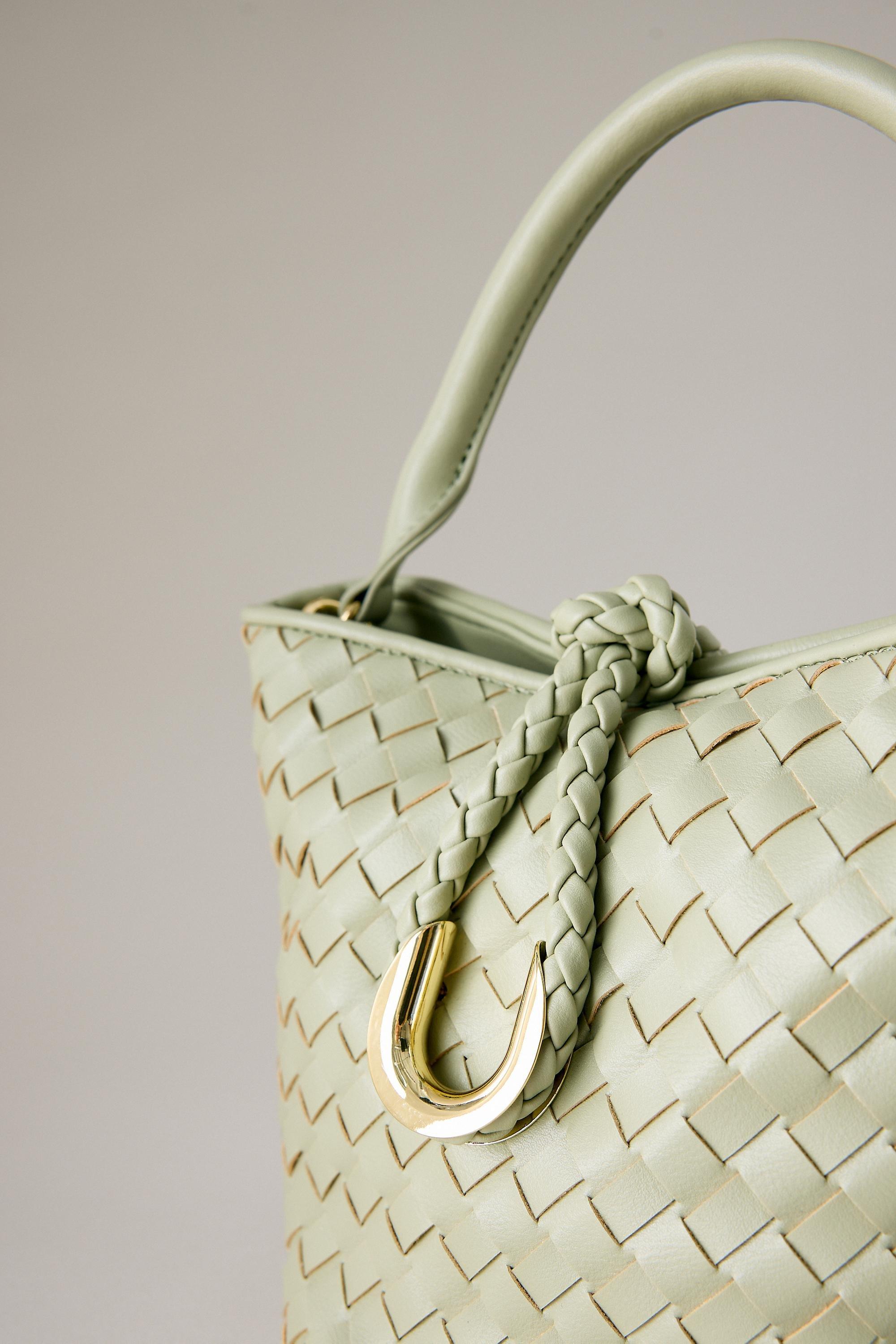 Woven Mini Buckle Bag, Guacamole, A501_0098, large image number 1