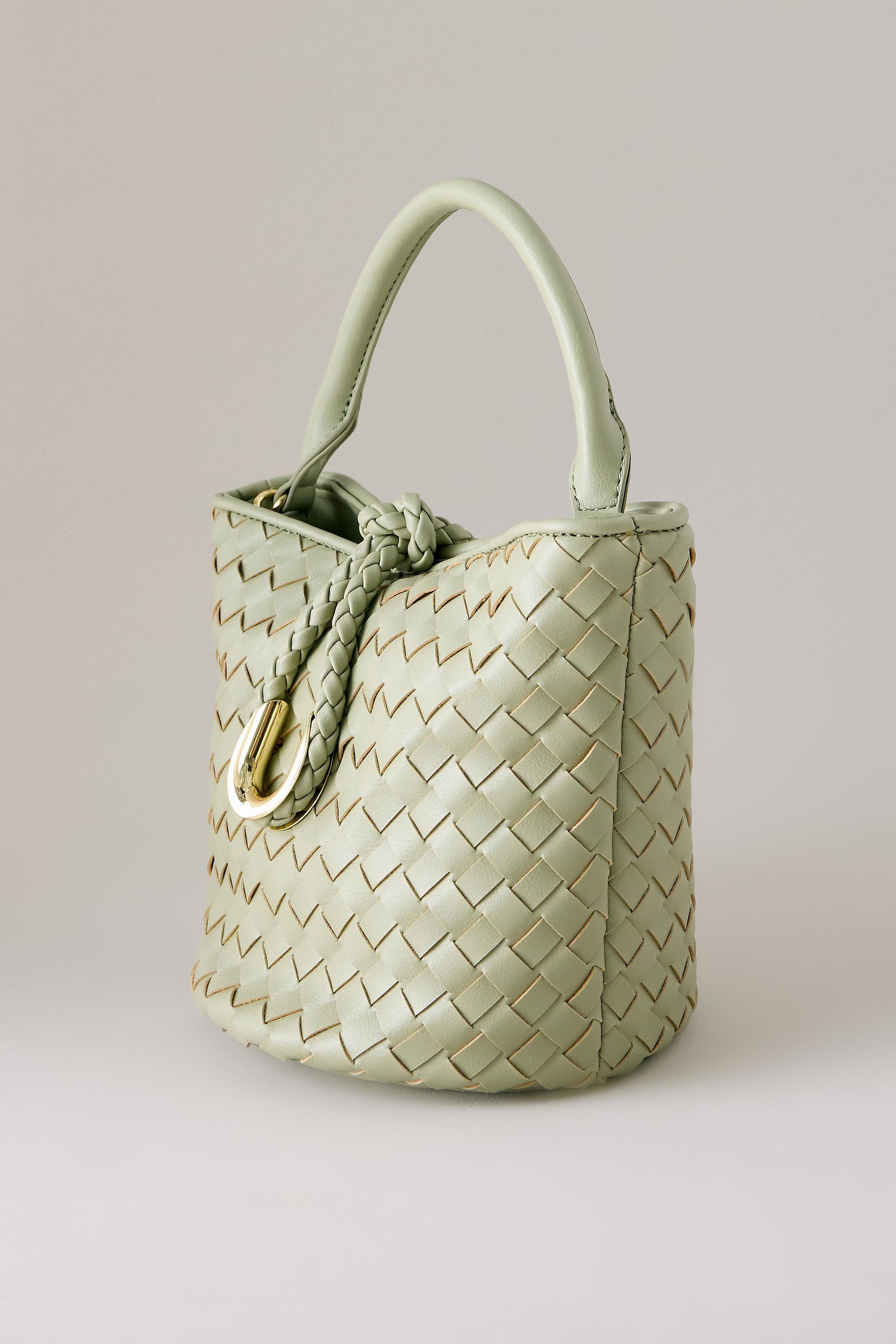 Woven Mini Buckle Bag, Guacamole, A501_0098, large image number 3