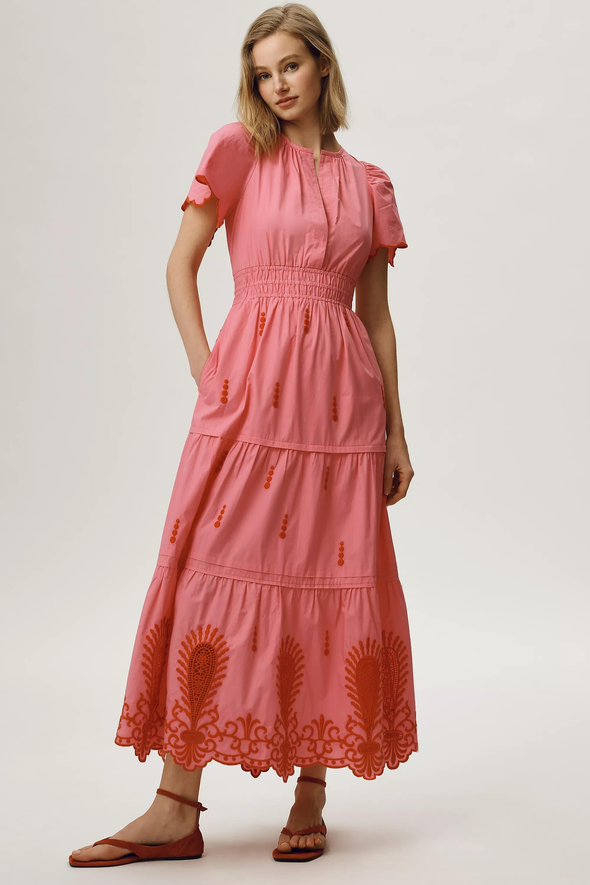 The Somerset Maxi Dress by Anthropologie, Pink, medium