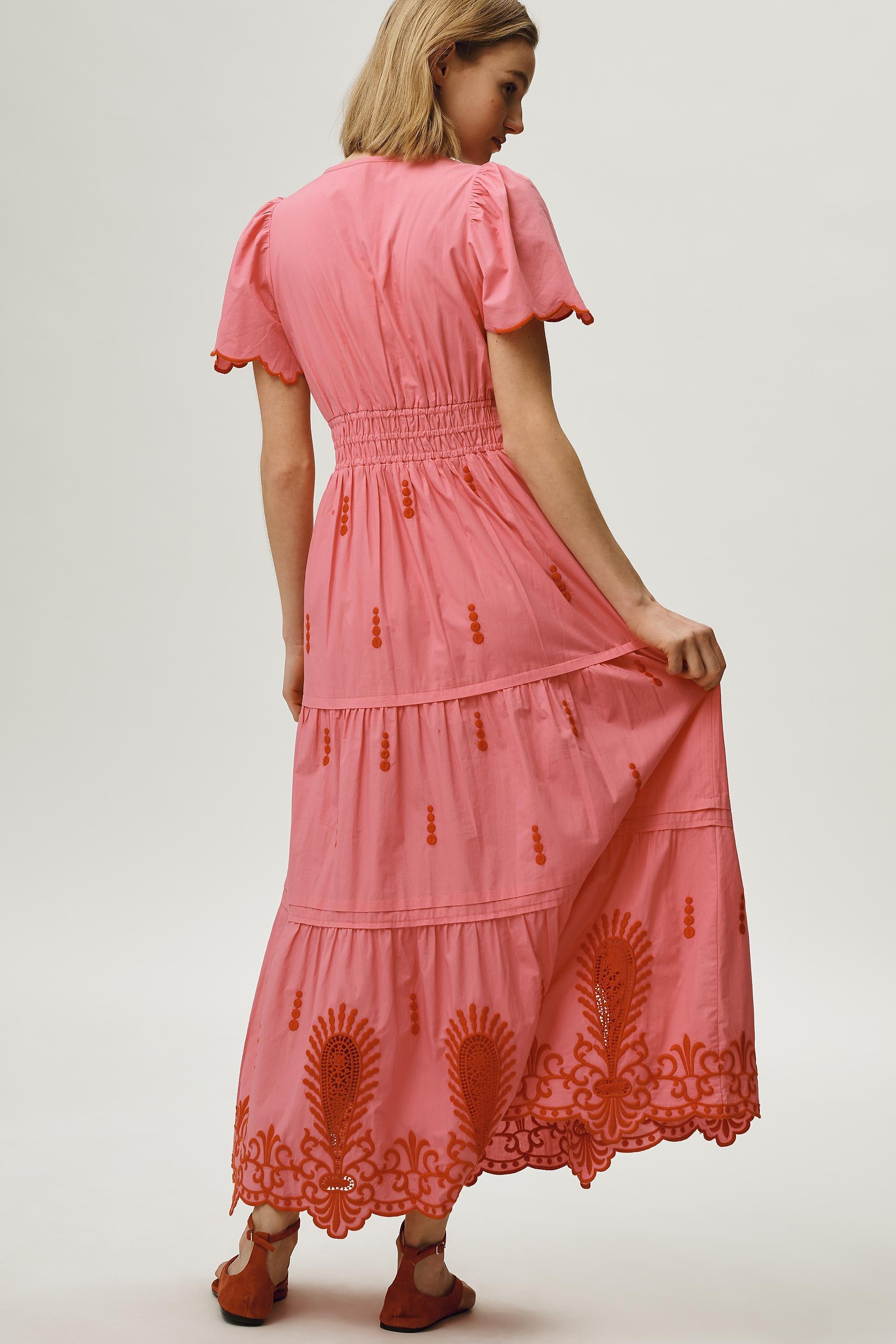 The Somerset Maxi Dress by Anthropologie, Pink, medium