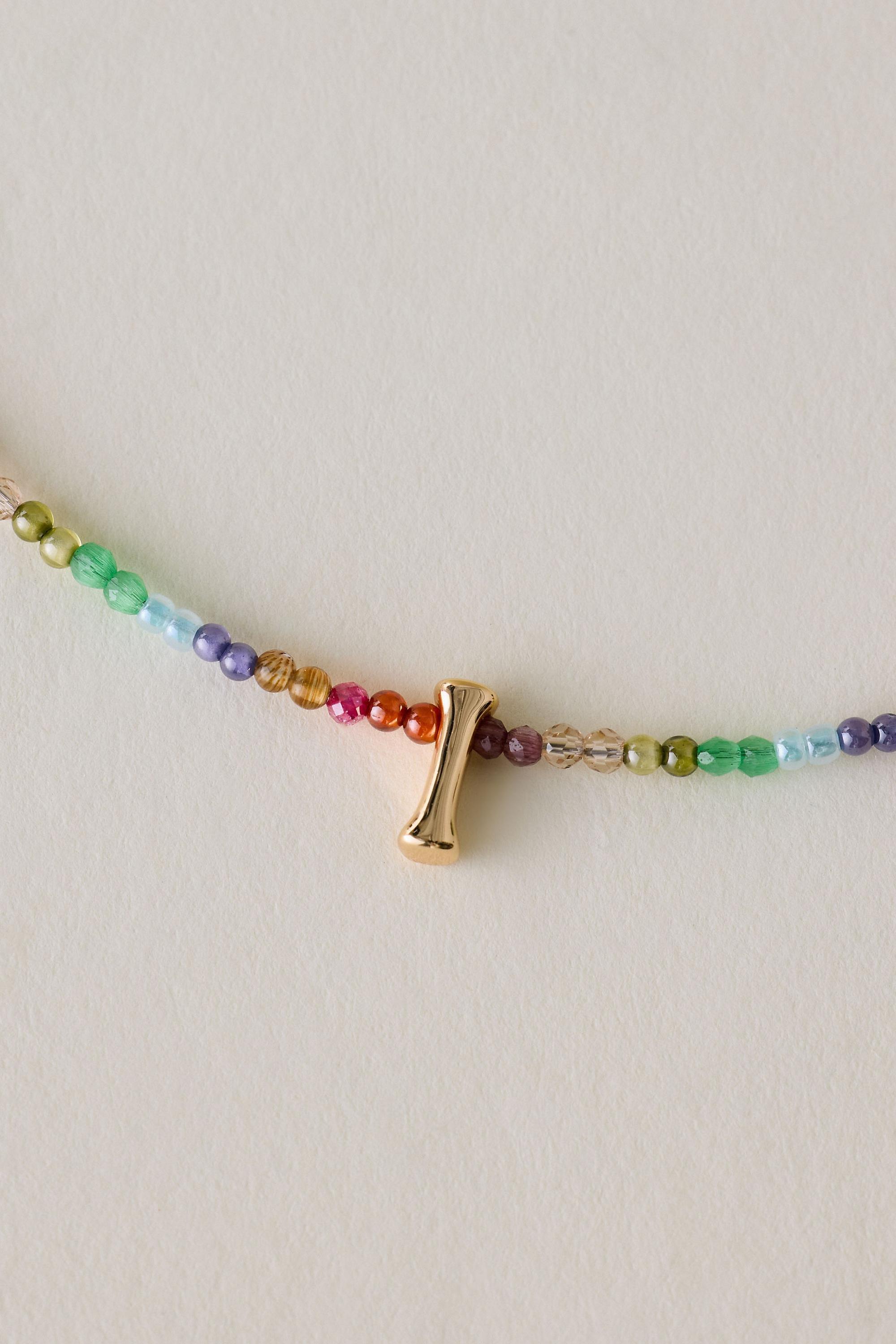 I Beaded Monogram Necklace, A501_0909, medium