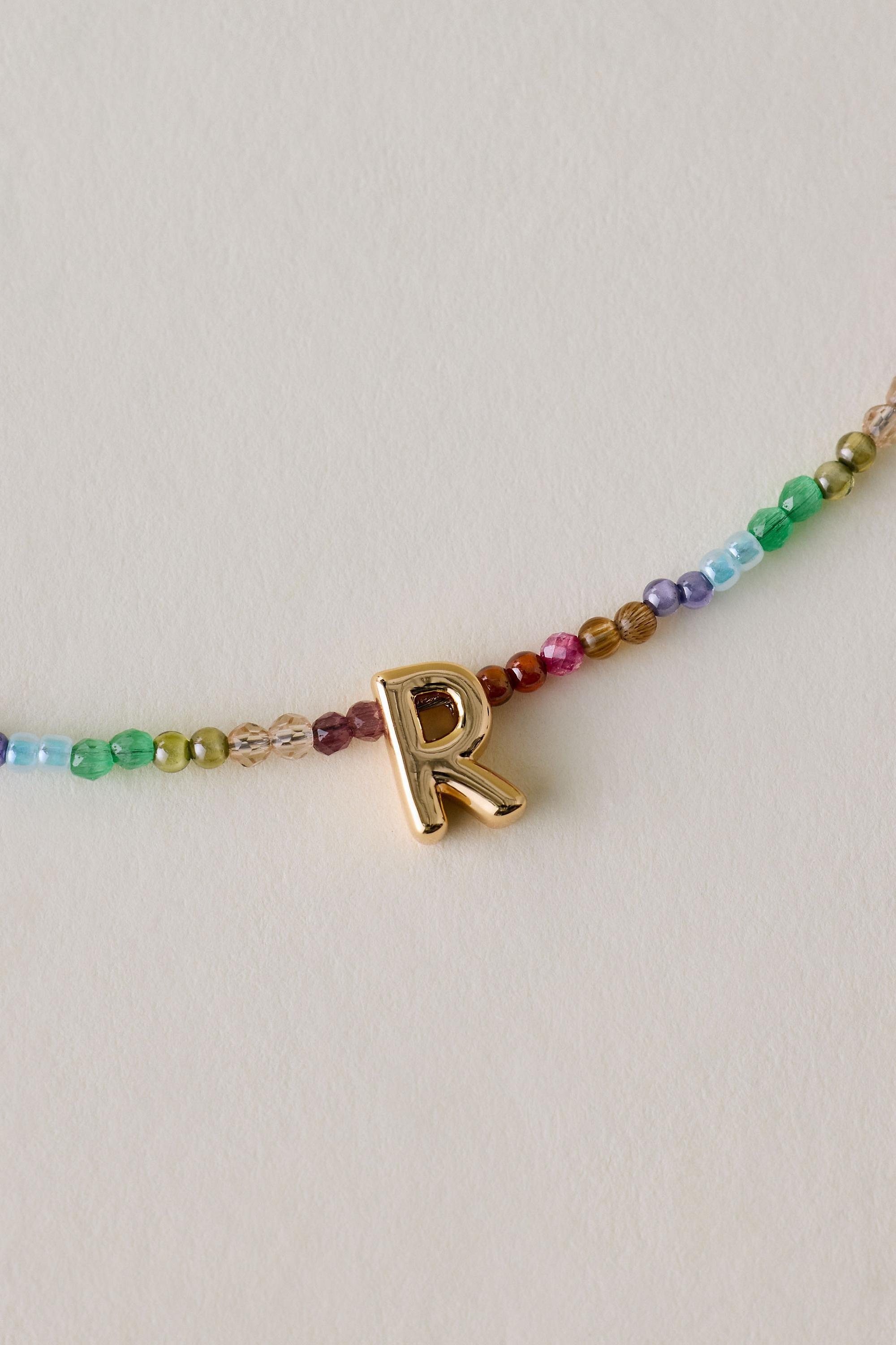 R Beaded Monogram Necklace, A501_0918, large image number 0