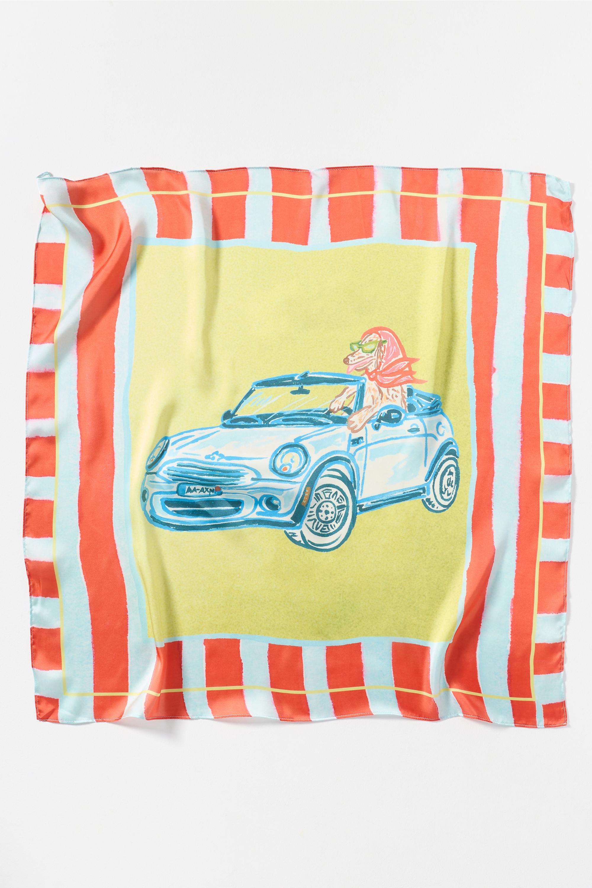 BLUE Nikki Ackerman x Anthropologie Hair Scarves, Set of 2, A501_0040, large image number 2