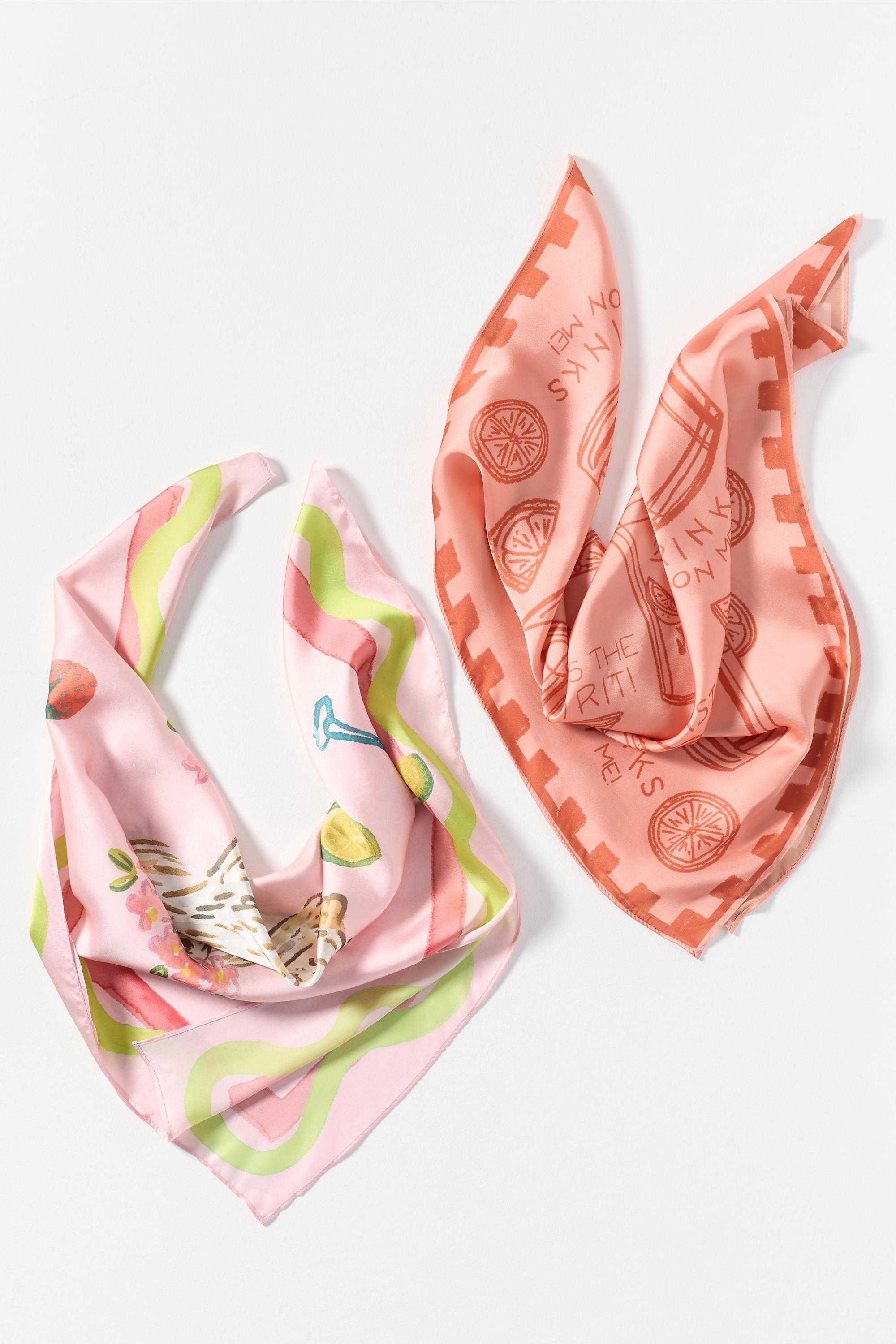 PINK Nikki Ackerman x Anthropologie Hair Scarves, Set of 2, A501_0066, medium