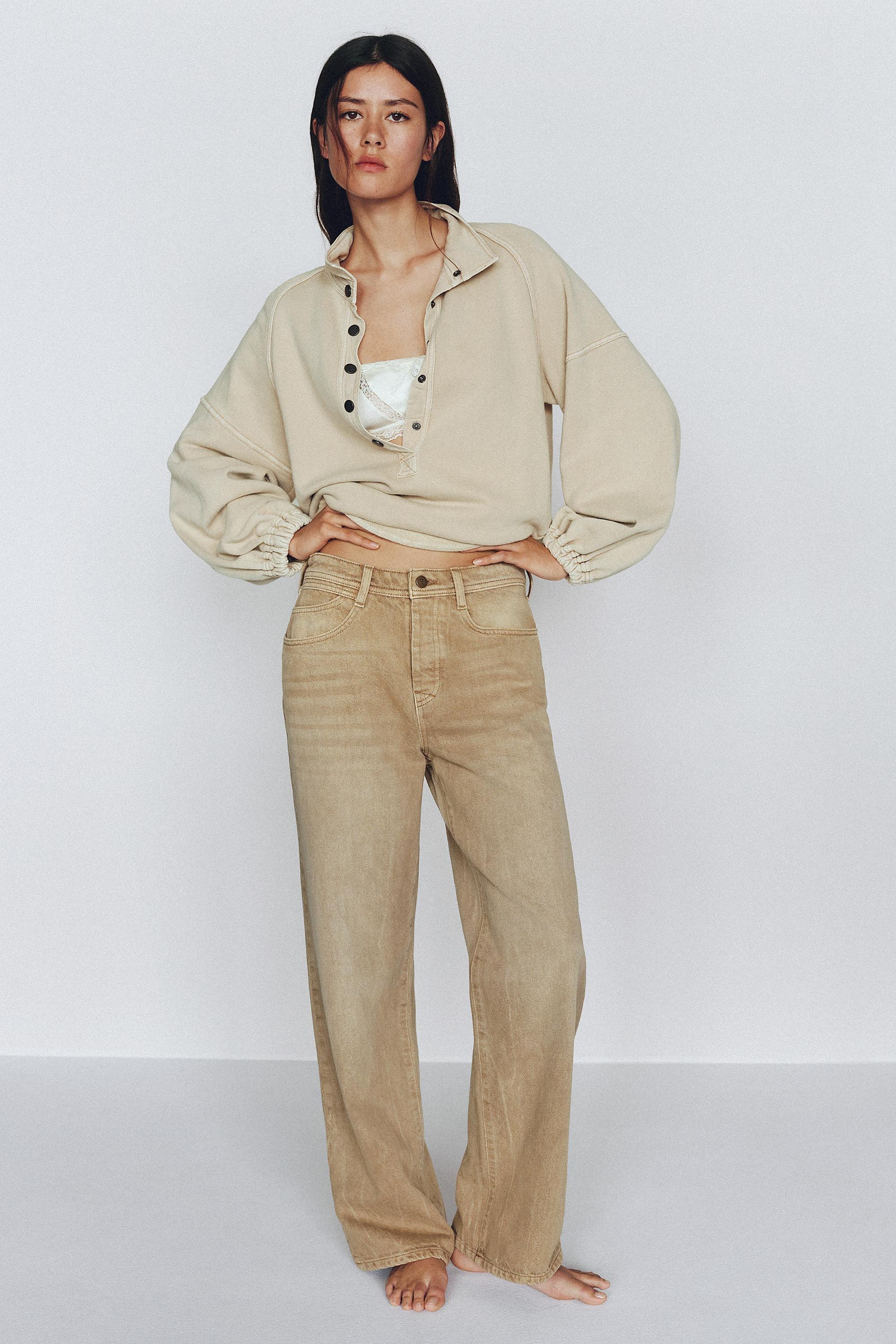 Celeste Mid-Rise Relaxed Jeans By Pilcro, Brown, Brown, medium