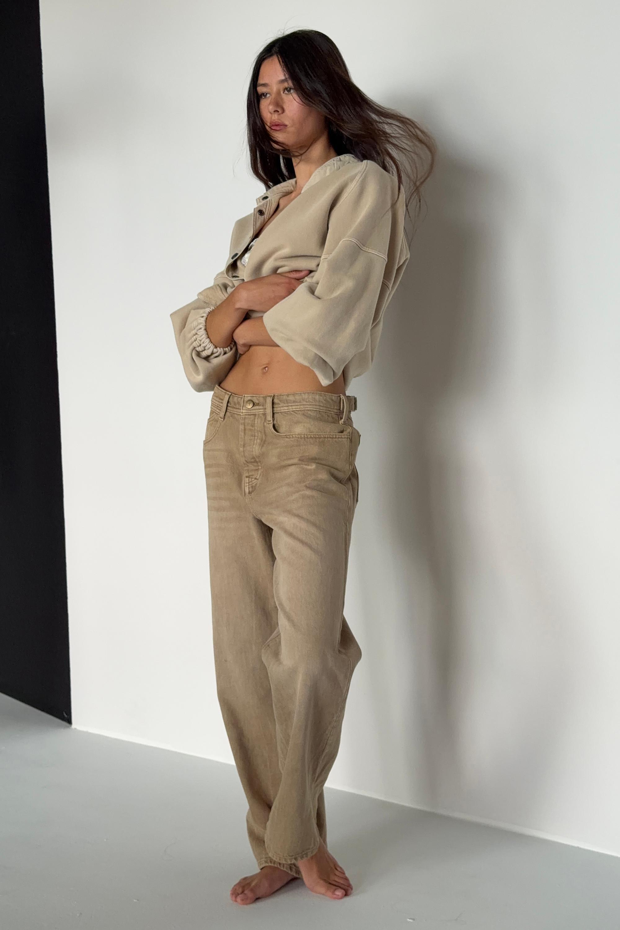 Celeste Mid-Rise Relaxed Jeans By Pilcro, Brown, Brown, large image number 2