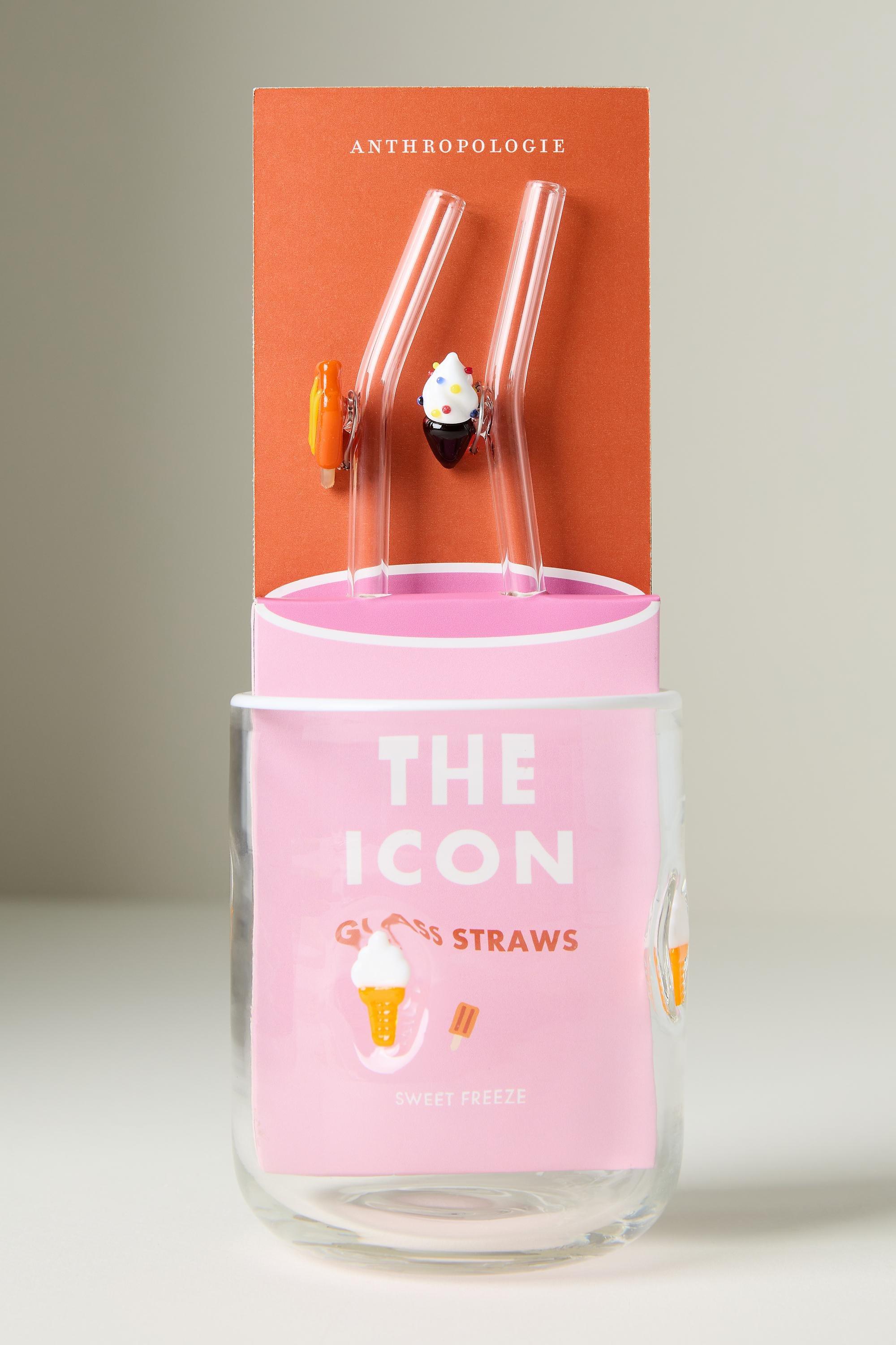 Icon Straws, Set Of 2, Multicolour, Orange, large image number 3