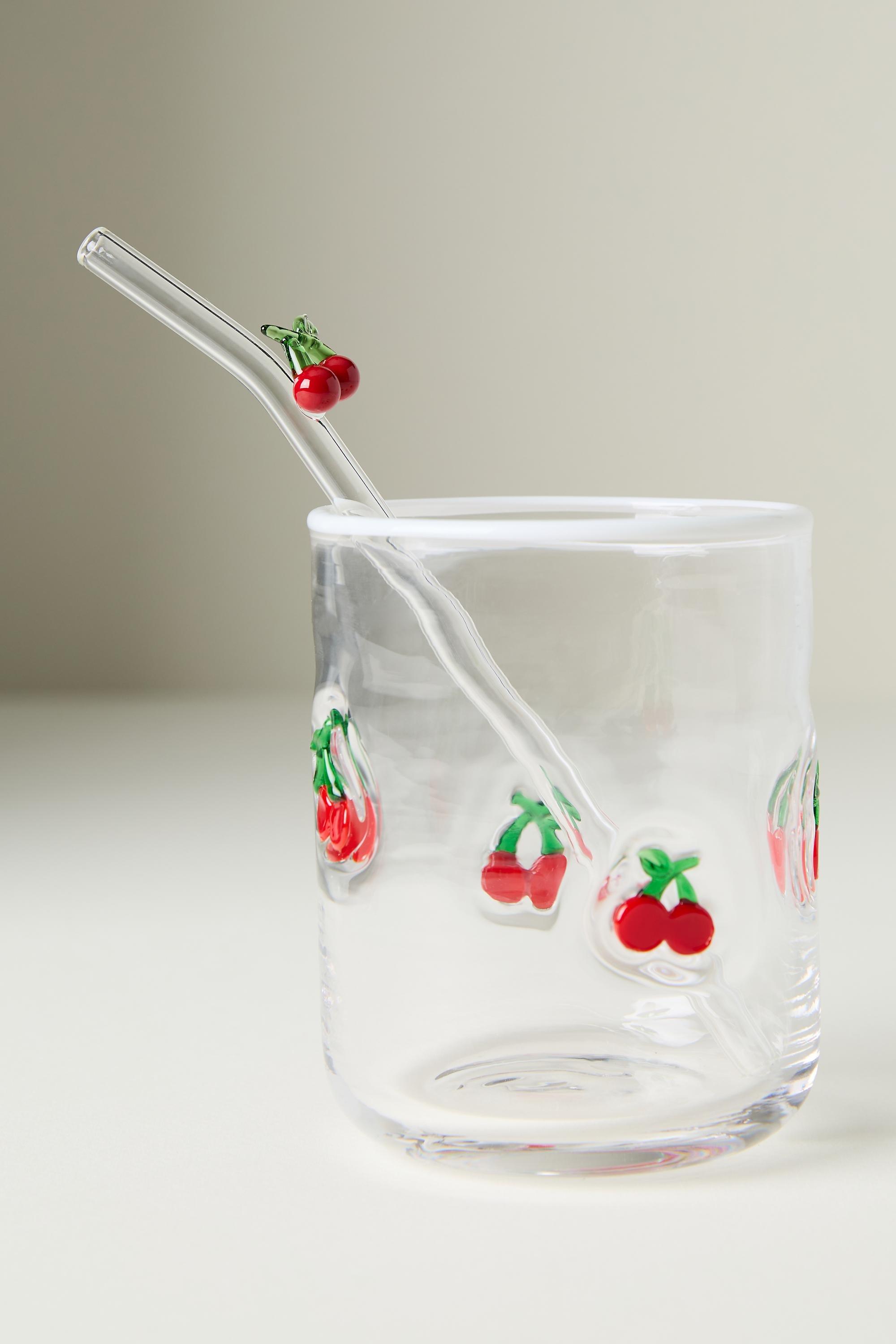 Icon Straws, Set Of 2, Multicolour, Red, medium