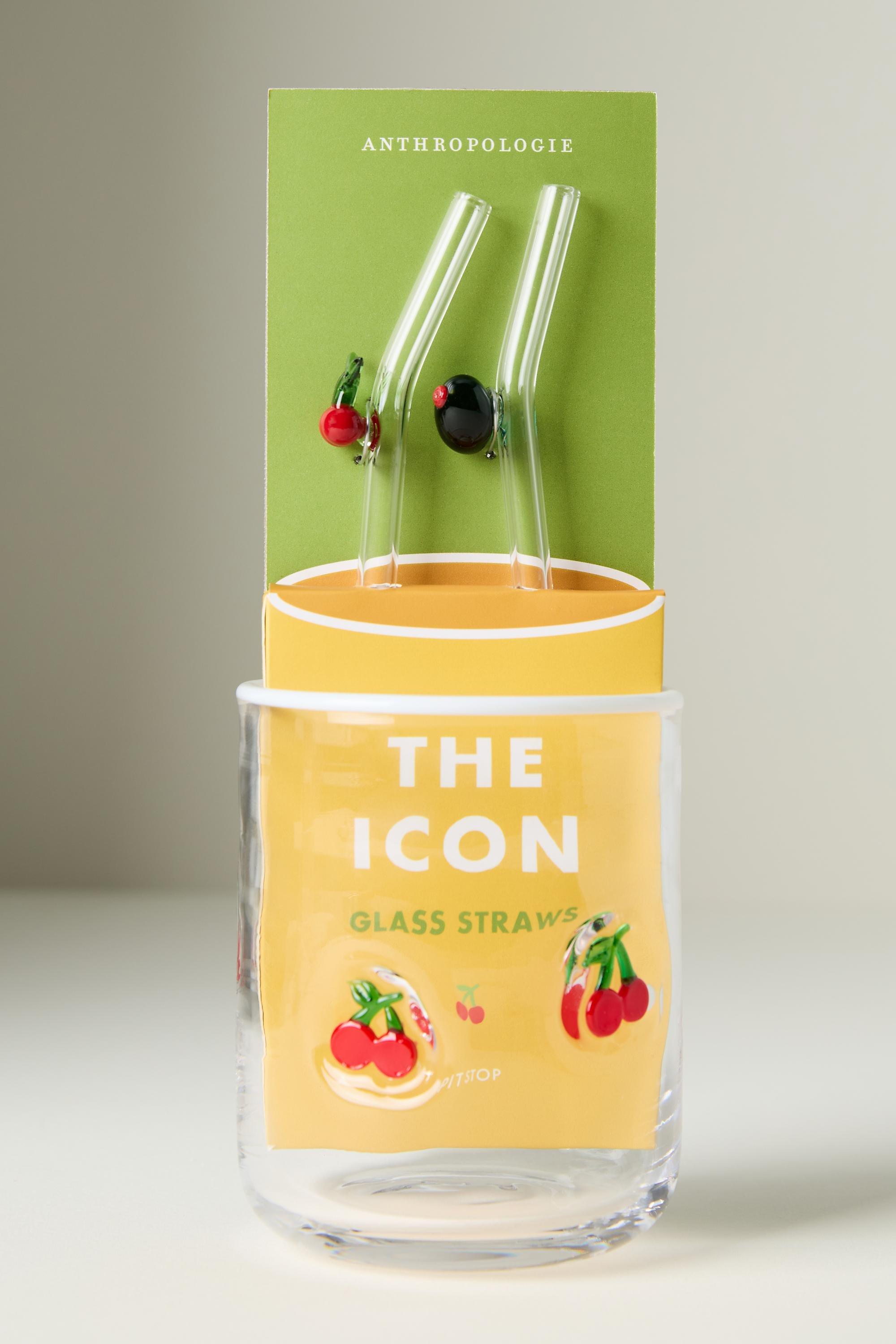 Icon Straws, Set Of 2, Multicolour, Red, large image number 3