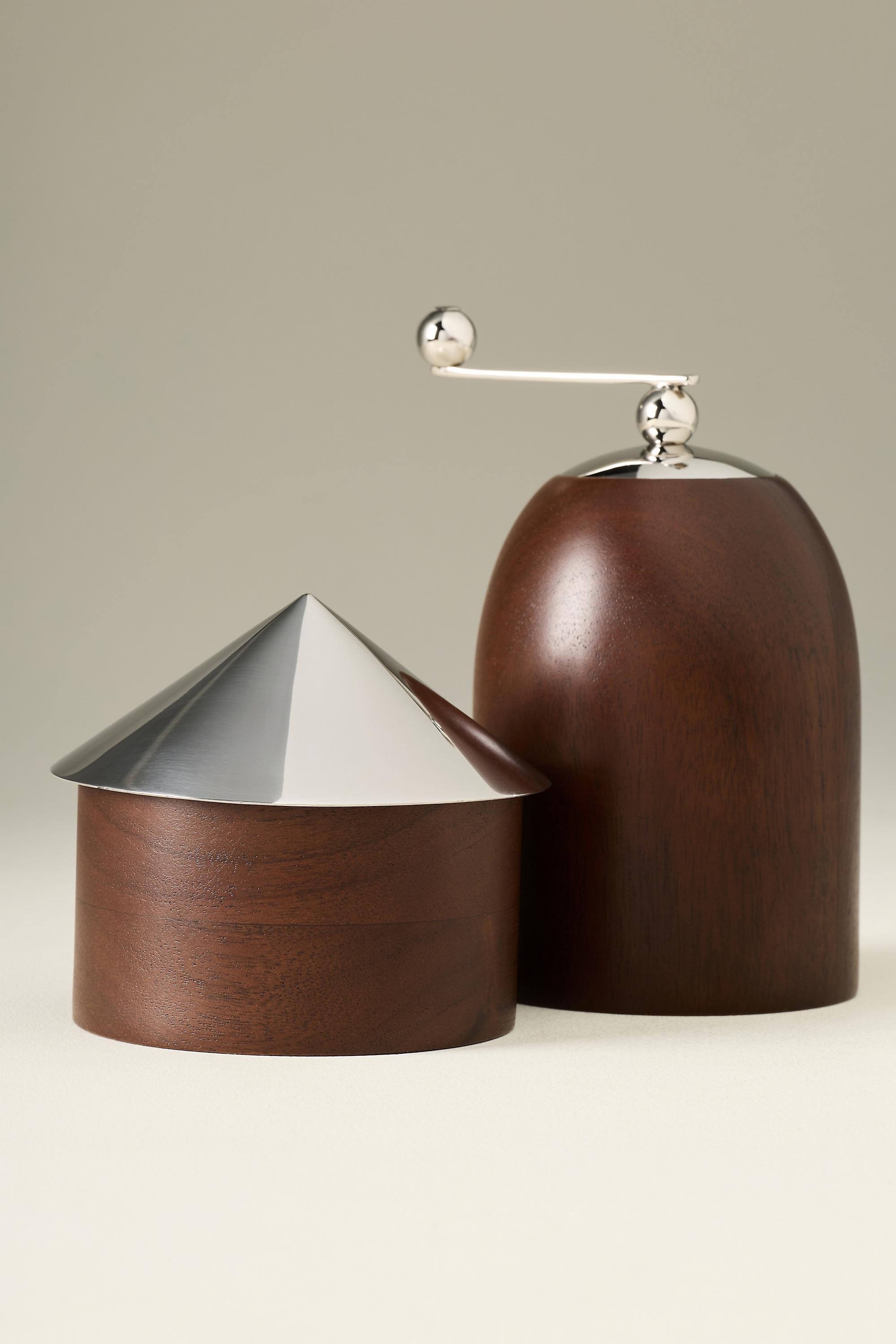Molly Yeh Wood Pepper Mill, Brown, Brown, large image number 1