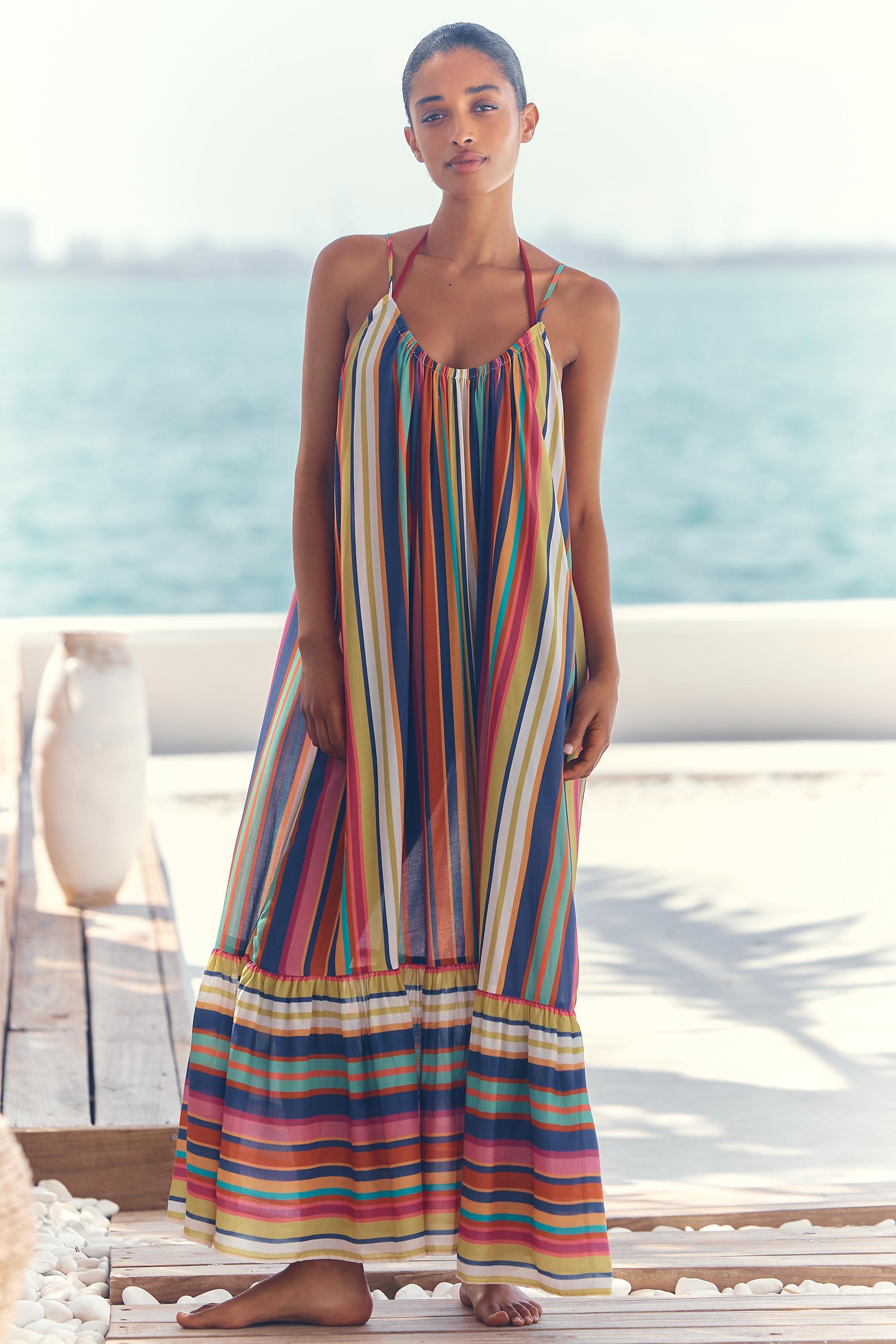 The Malika Printed Midi Dress By Celandine, Multicolour, A501_0552, large image number 0