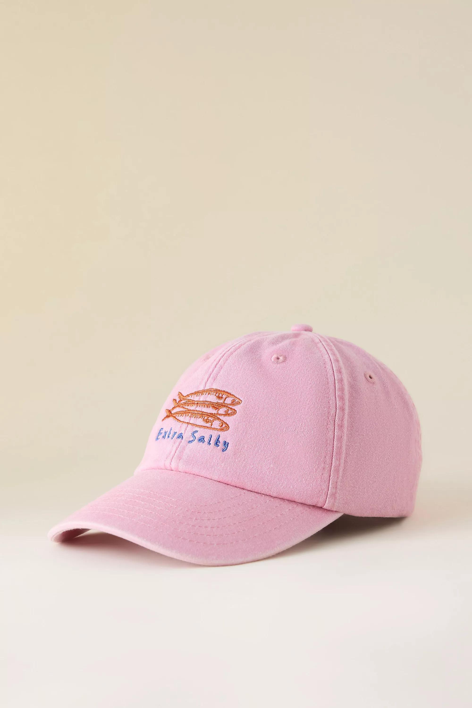 Extra Salty Embroidered Baseball Cap, Pink, A501_0066, large image number 0