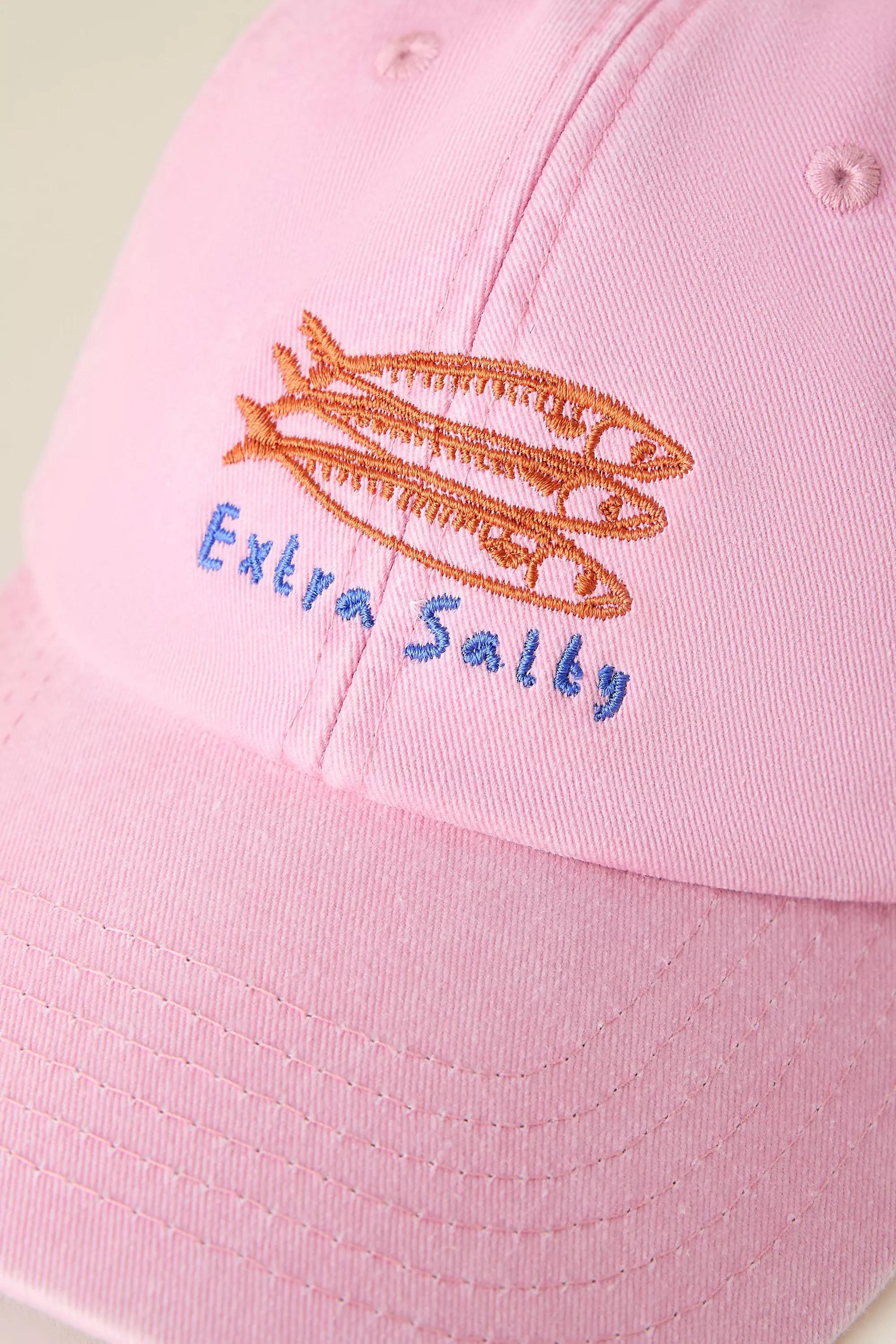 Extra Salty Embroidered Baseball Cap, Pink, A501_0066, large image number 3